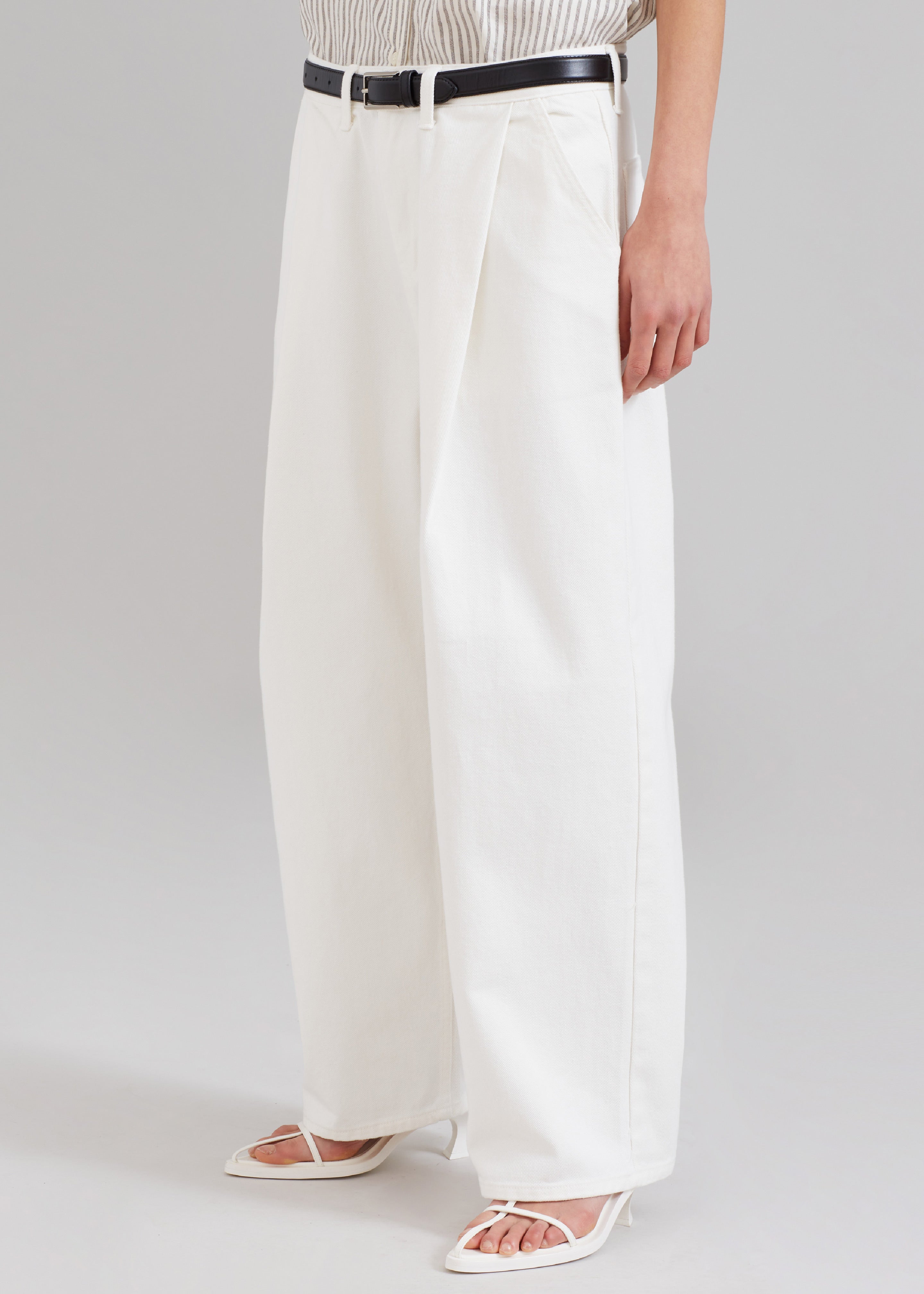 Drew Denim Pants - White - 5