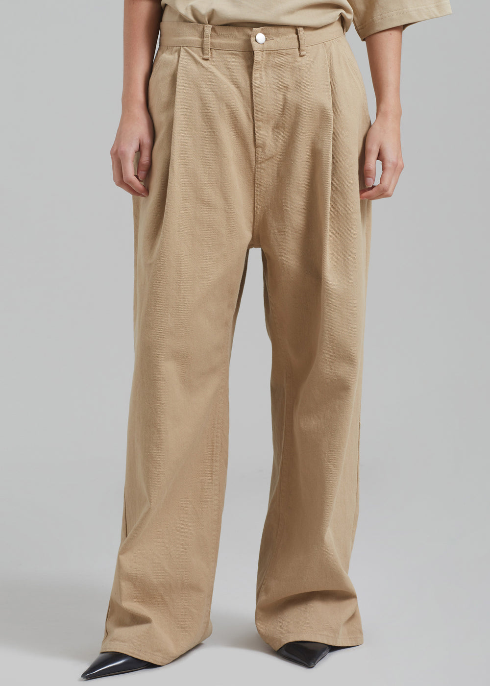 Drew Denim Pants - Beige - 1