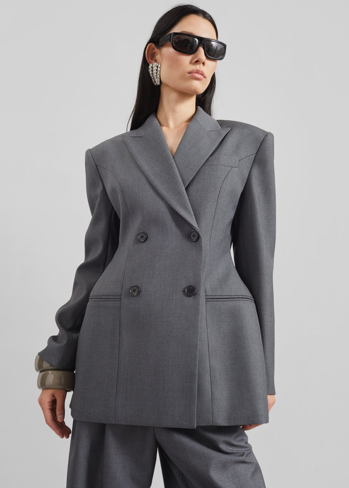 Dulverton Hourglass Blazer - Grey - 2