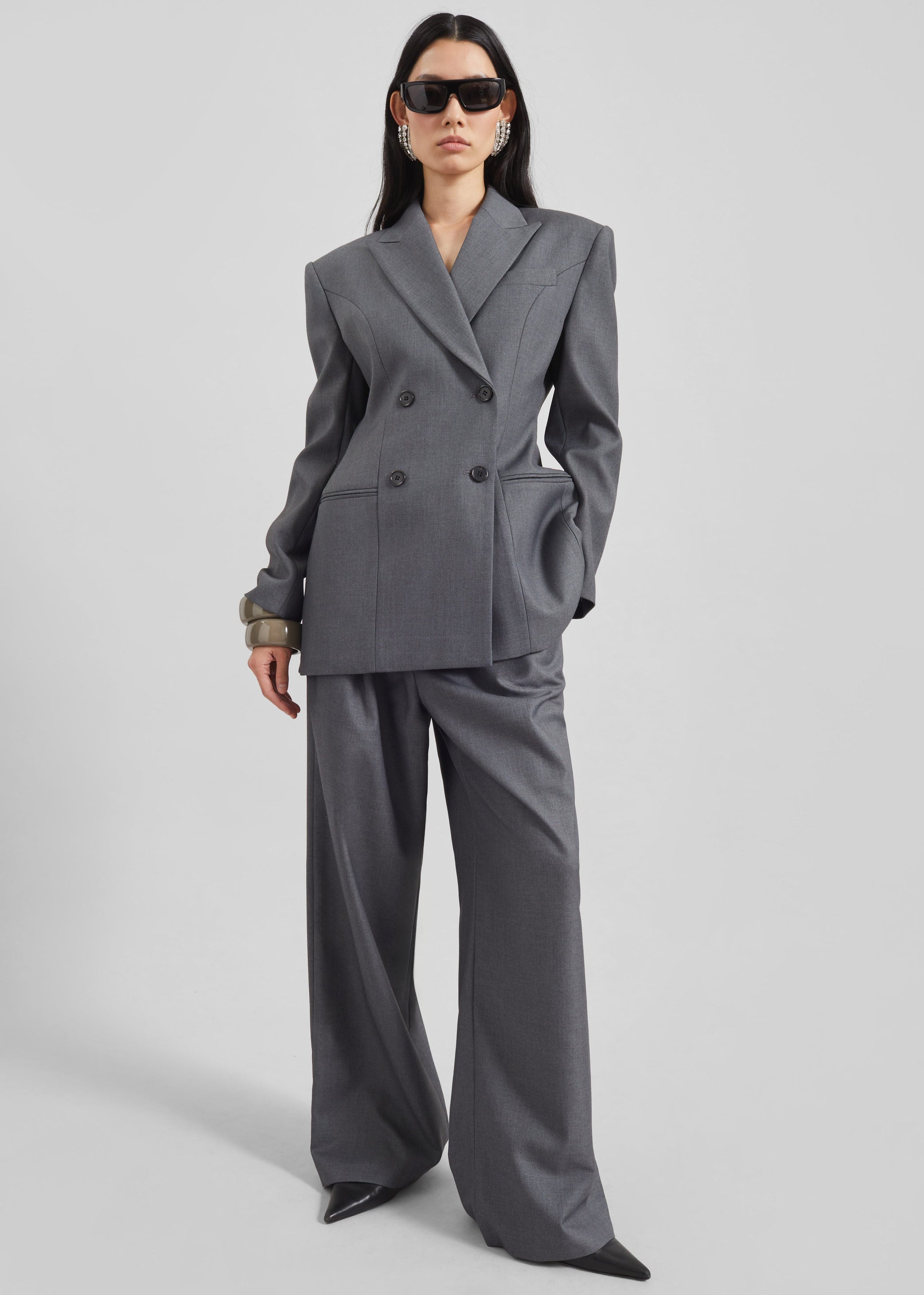 Shop the look image for Dulverton Hourglass Blazer - Grey
