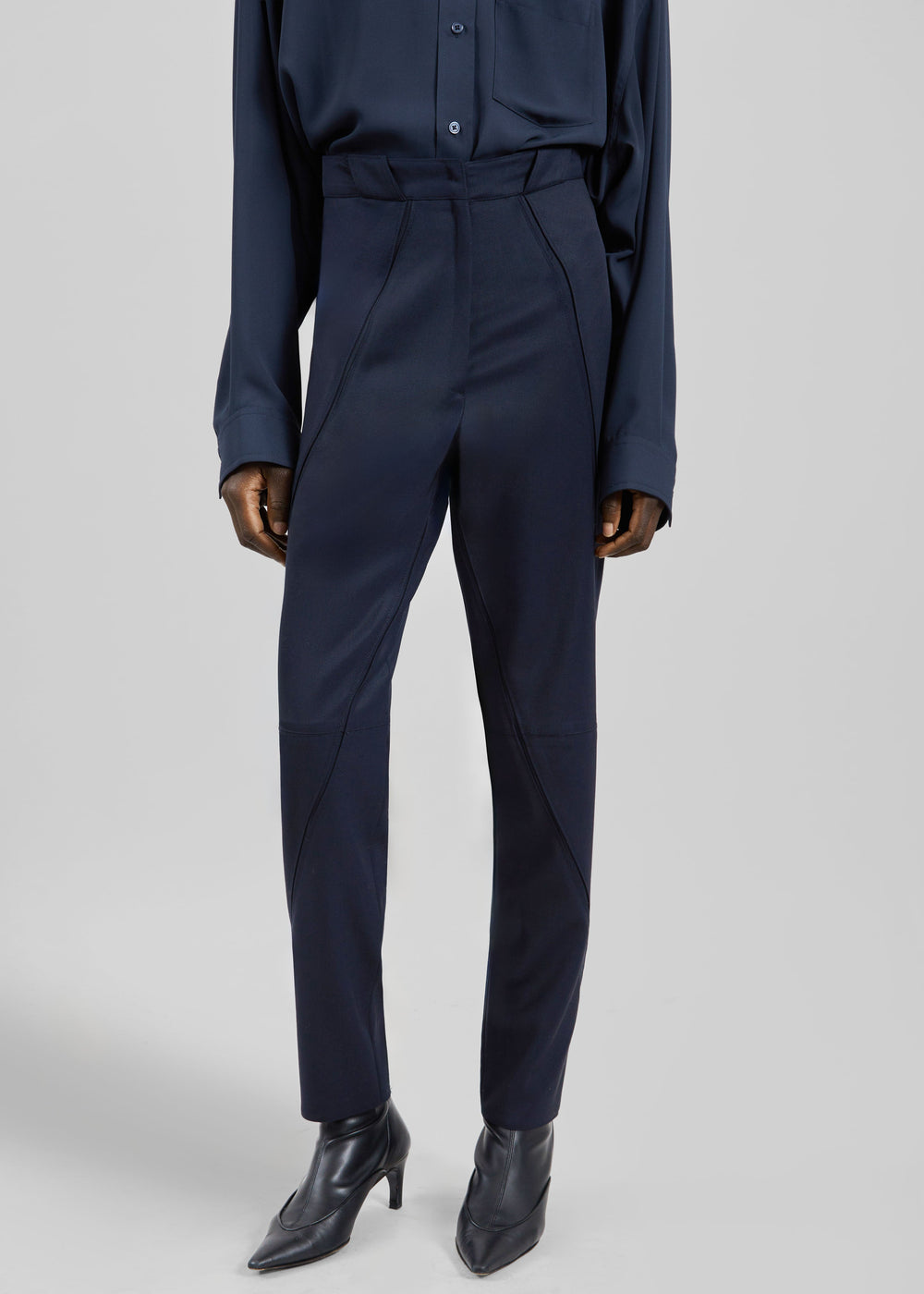 Dune Panelled Pants - Navy - 1