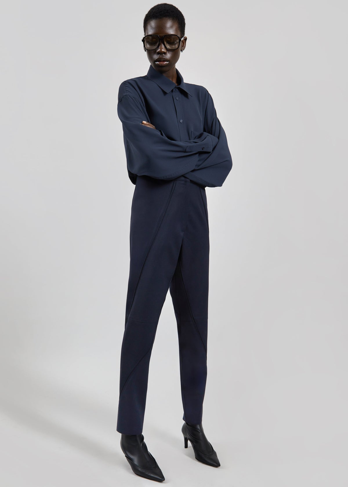 Pantaloni Dune con pannelli - Blu navy