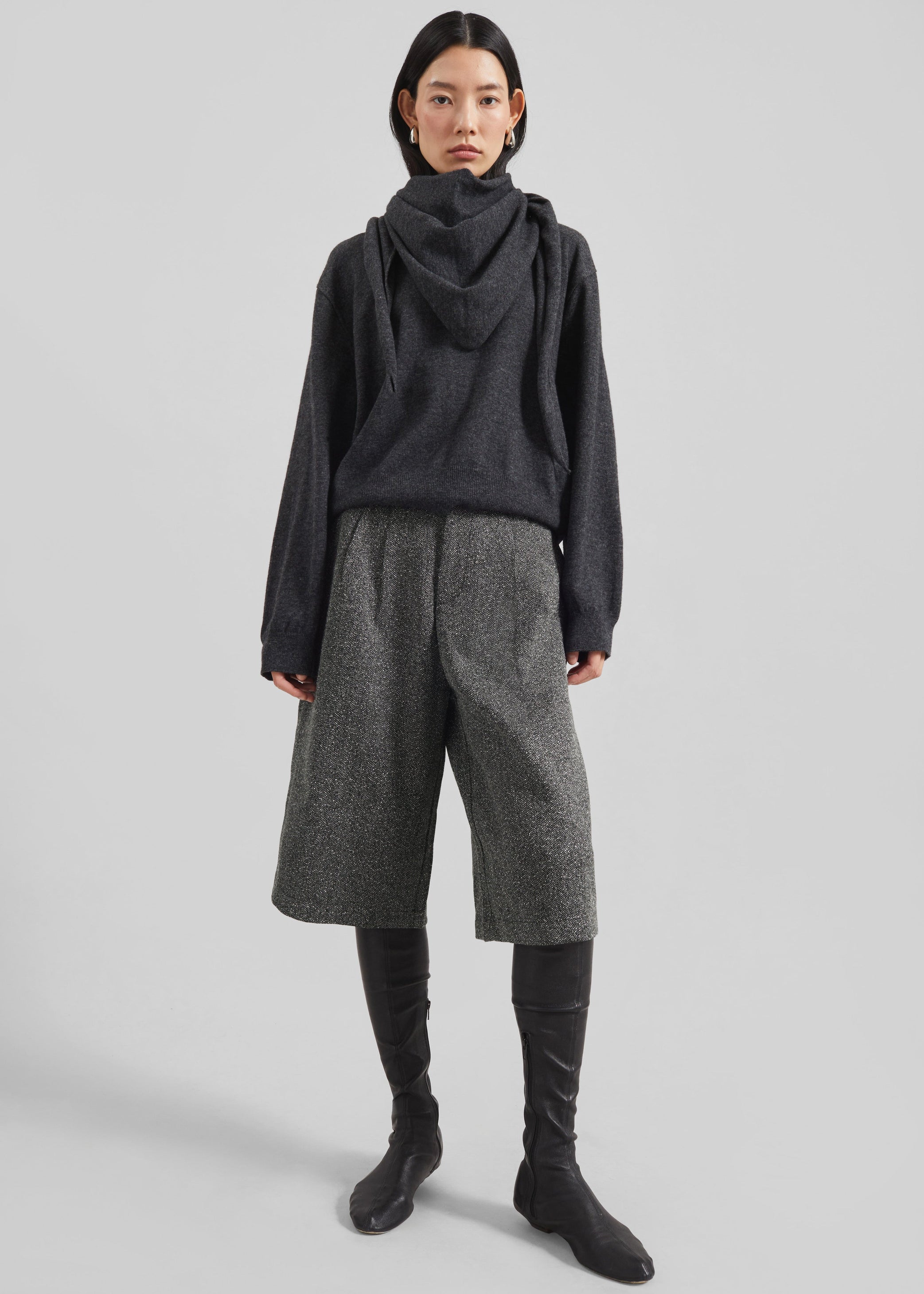Shop the look image for Dunley Bermuda Shorts - Charcoal Melange