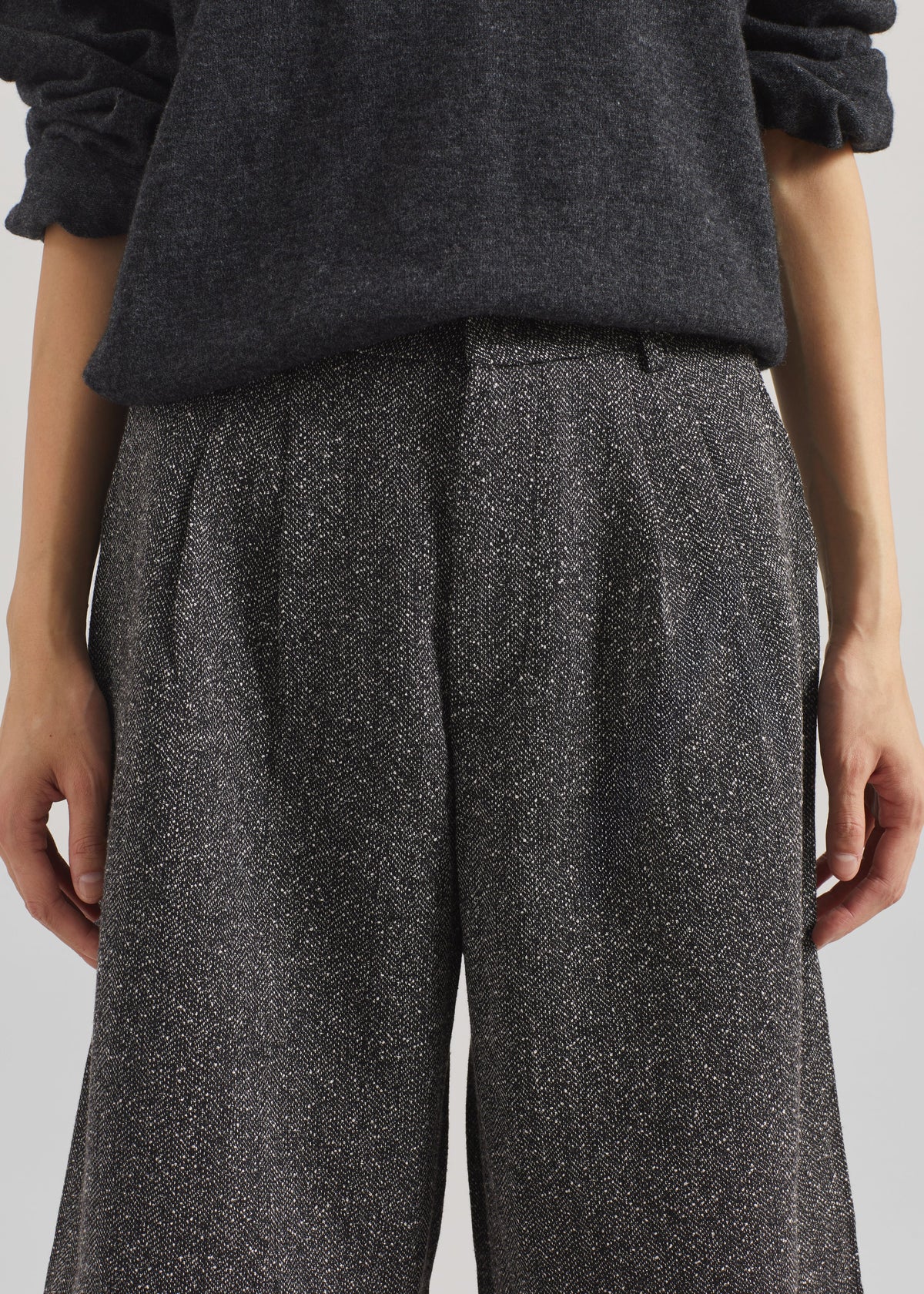 Dunley Bermuda Shorts - Charcoal Melange - 3