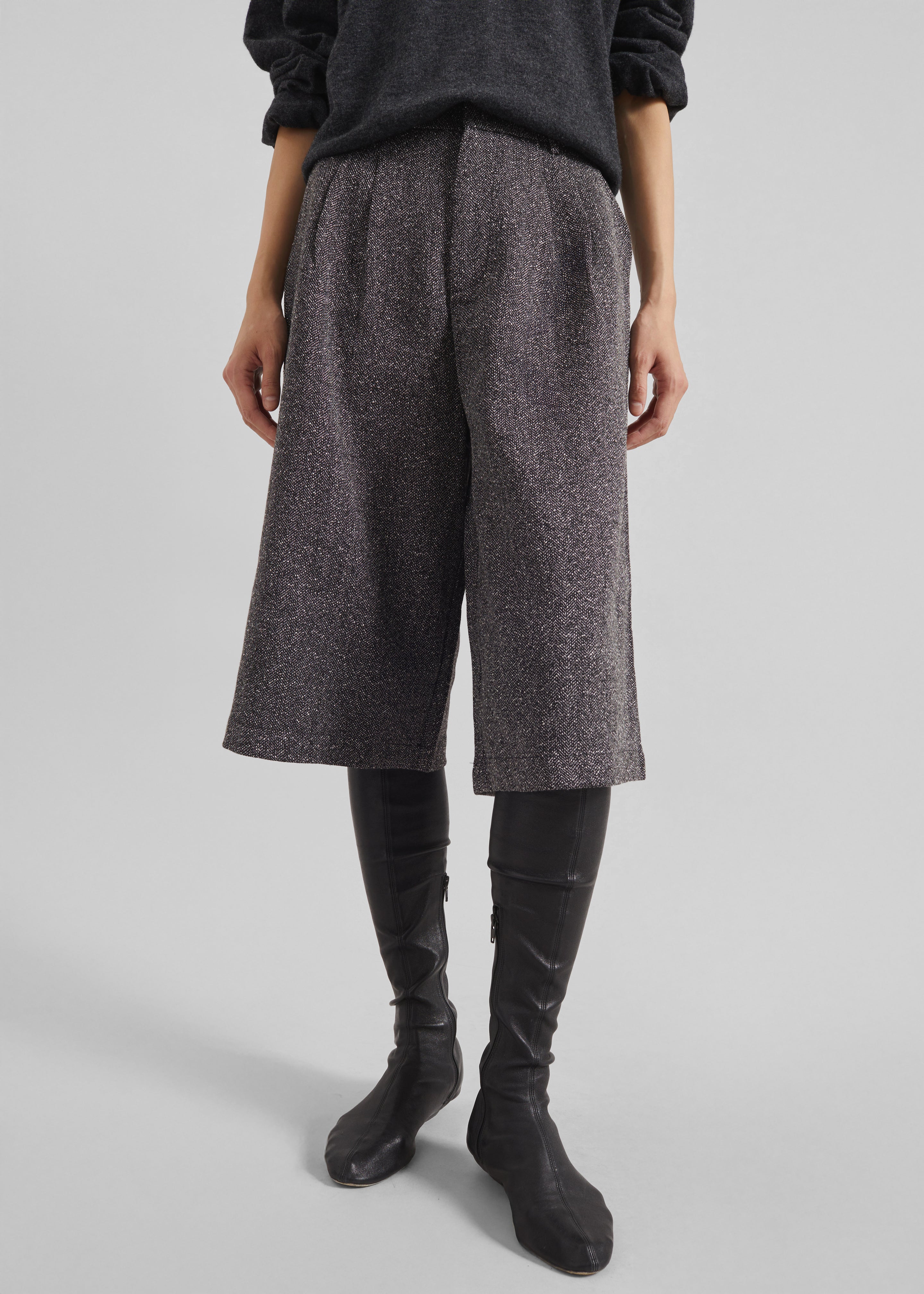 Dunley Bermuda Shorts - Charcoal Melange - 2