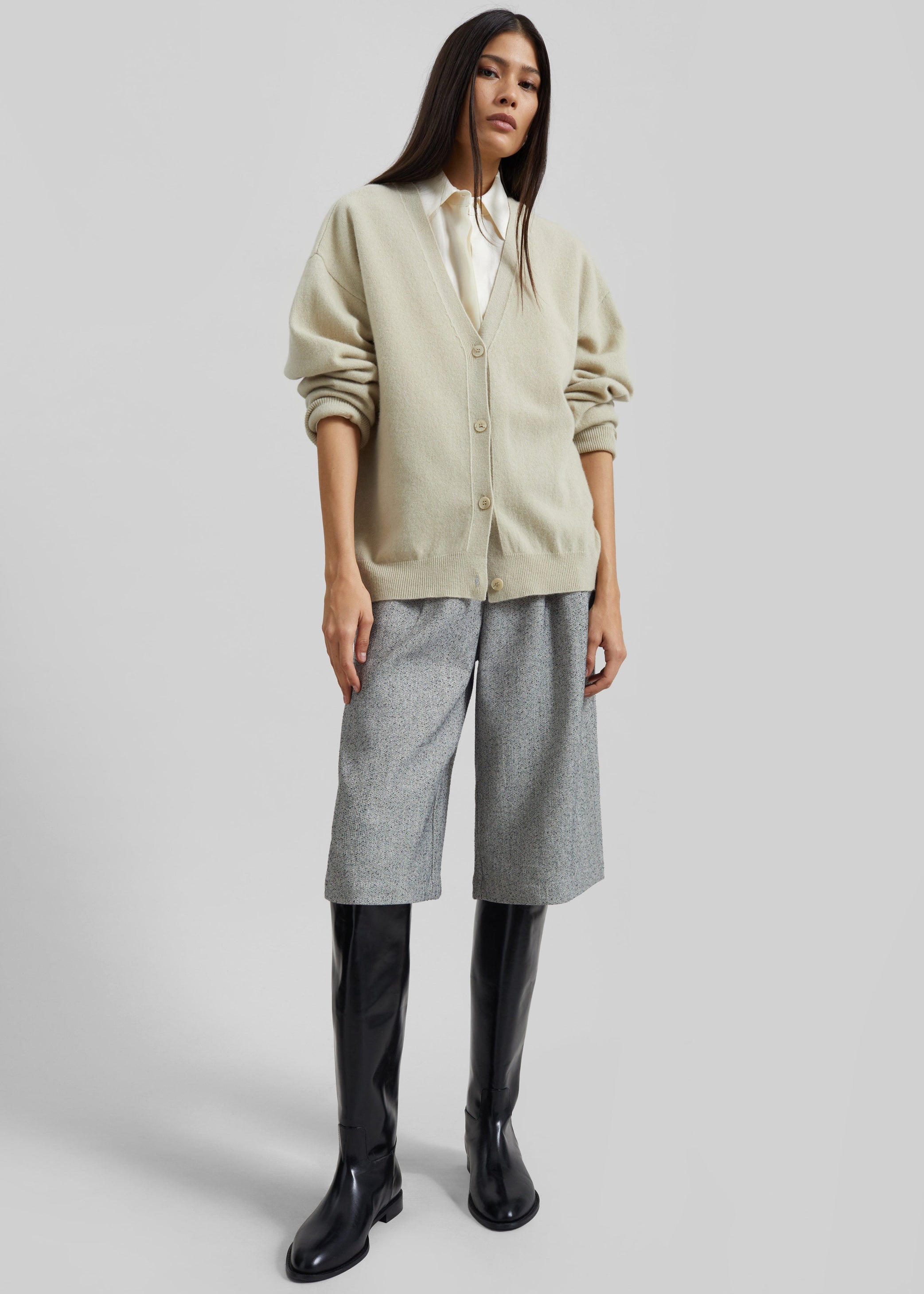 Shop the look image for Dunley Bermuda Shorts - Grey Melange