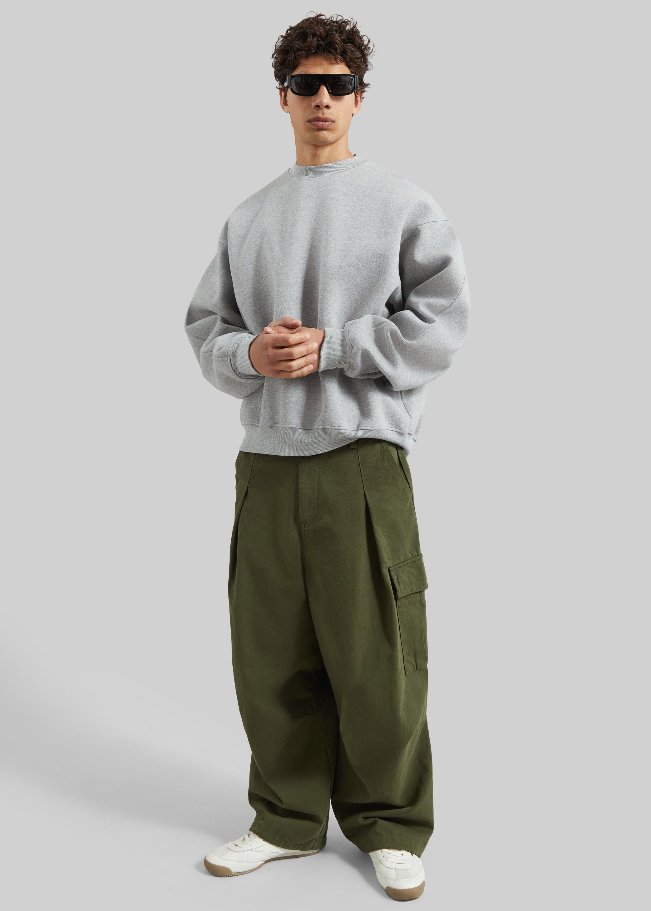 Shop the look image for Sweatshirt Dunloy oversize - Gris clair