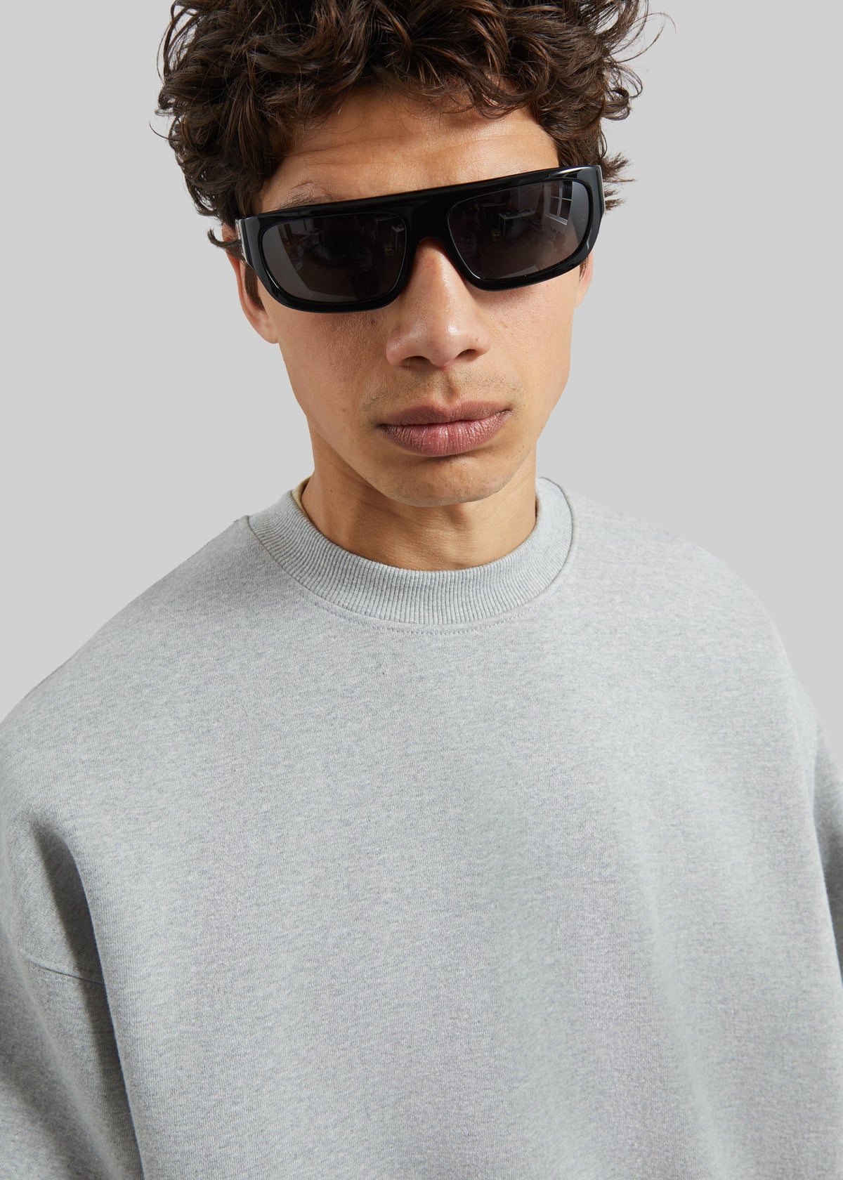 Sweatshirt Dunloy oversize - Gris clair - 3