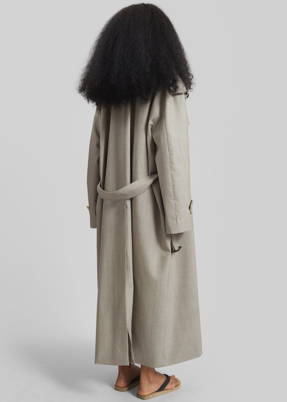 Dursley Oversized Trench Coat - Beige Melange - 9