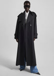 Dursley Tailored Trench Coat - Black