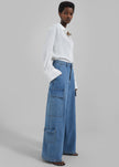 Dylan Denim Cargo Pants - Blue