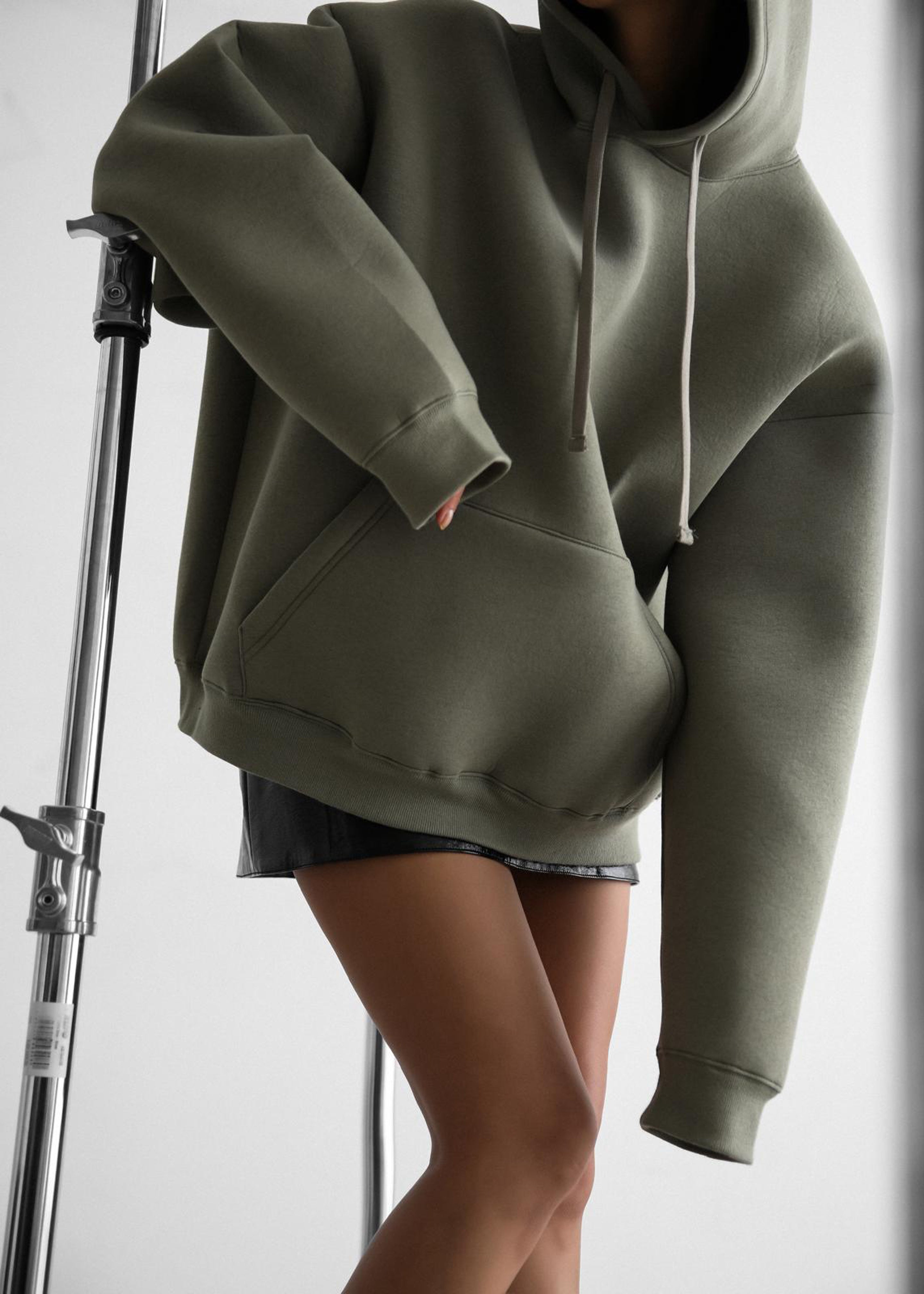 Easton Oversized Hoodie - Khaki - 1