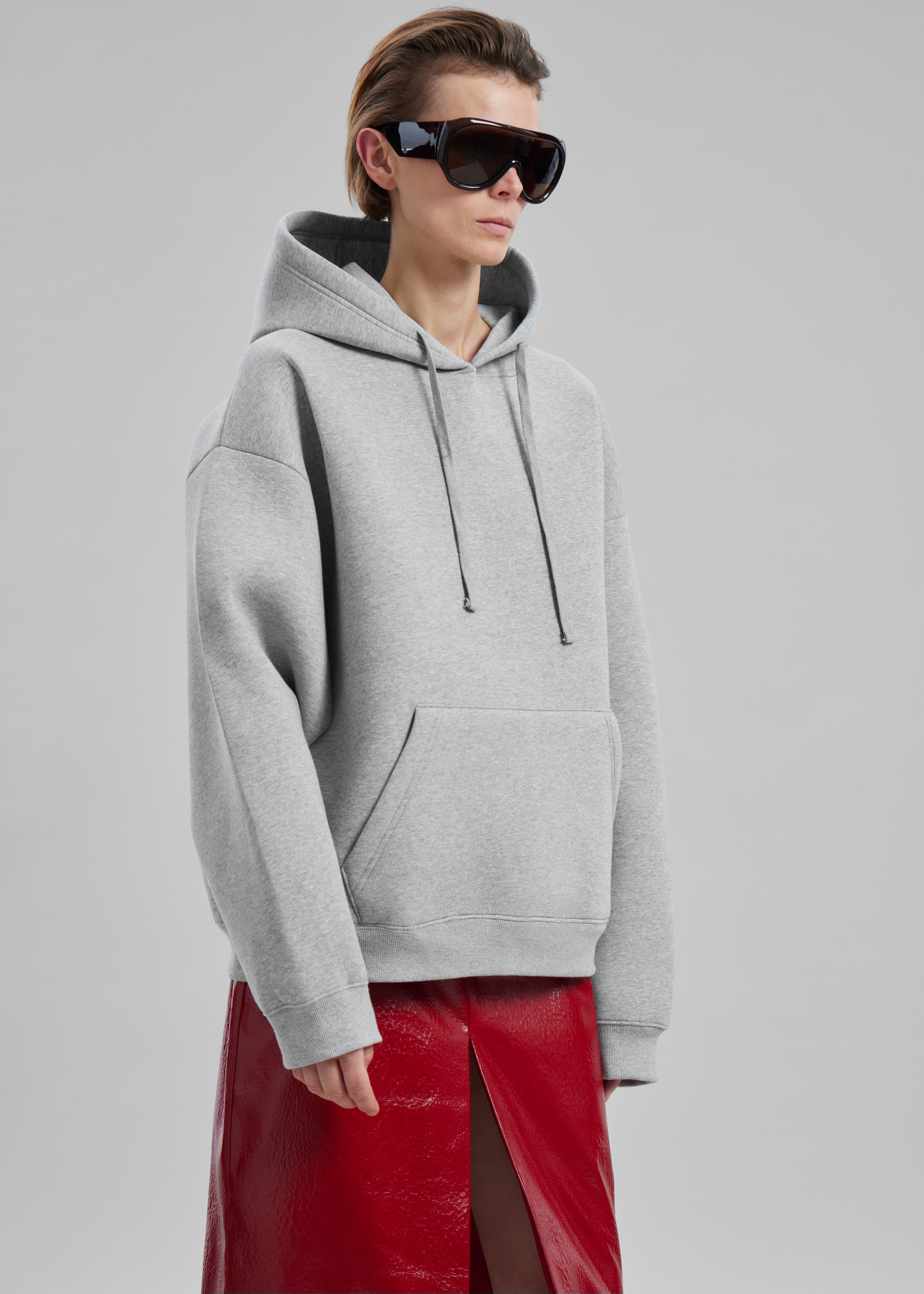 Easton Oversized Hoodie - Light Grey - 10