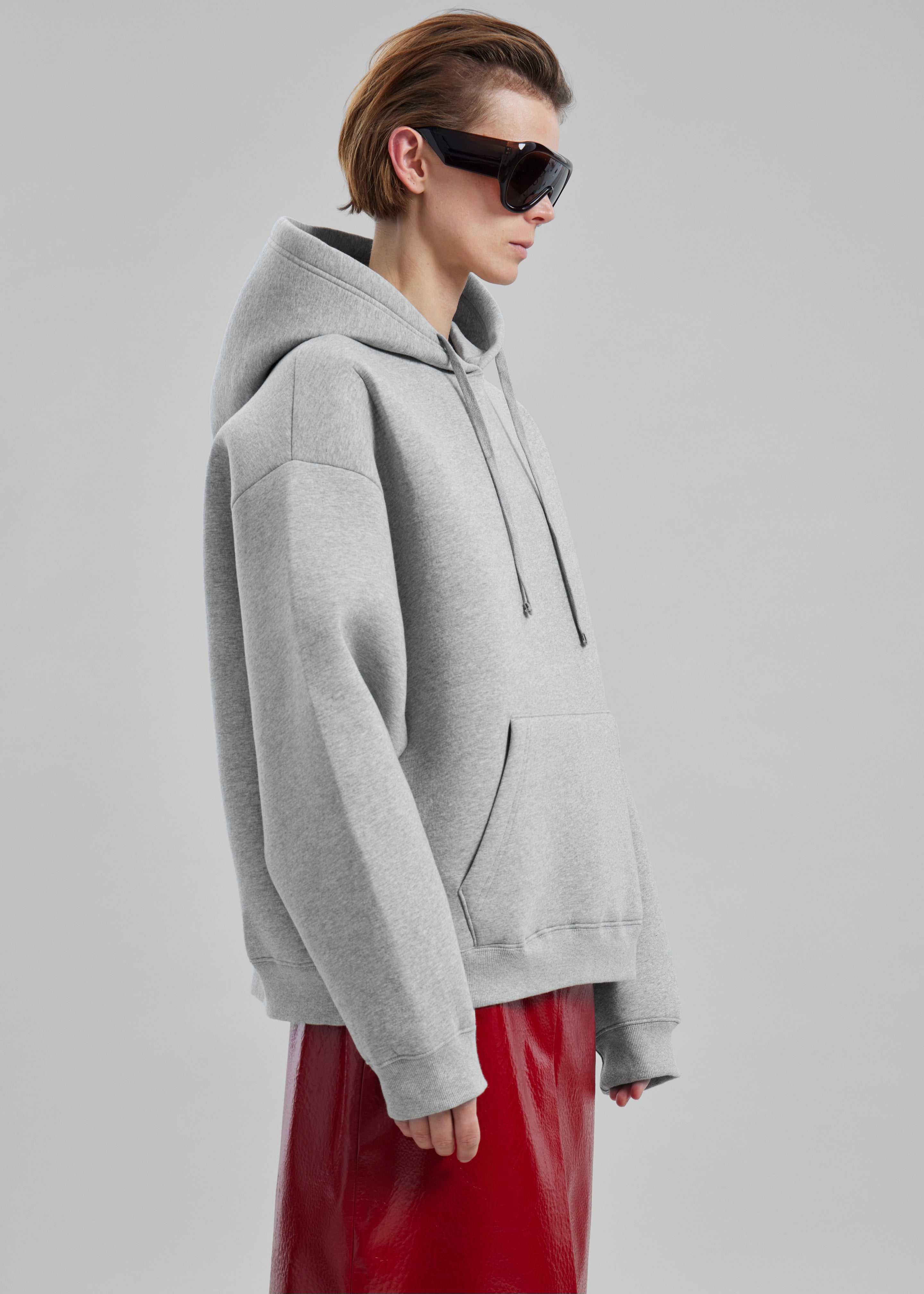 Easton Oversized Hoodie - Light Grey - 11