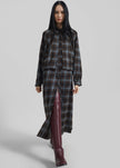 Ebell Layered Shirt Dress - Brown Plaid
