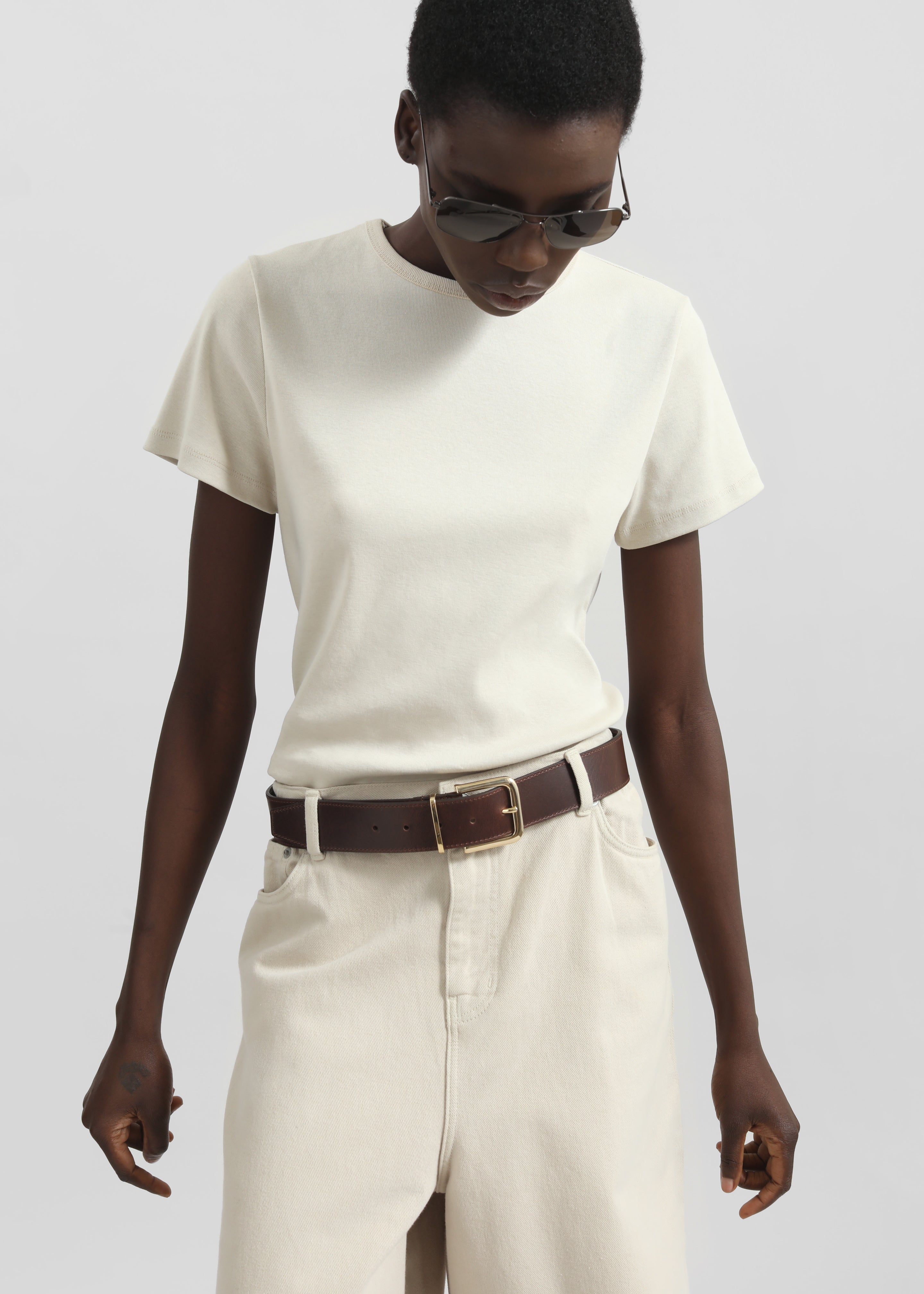 Eben Tee - Light Beige - 1