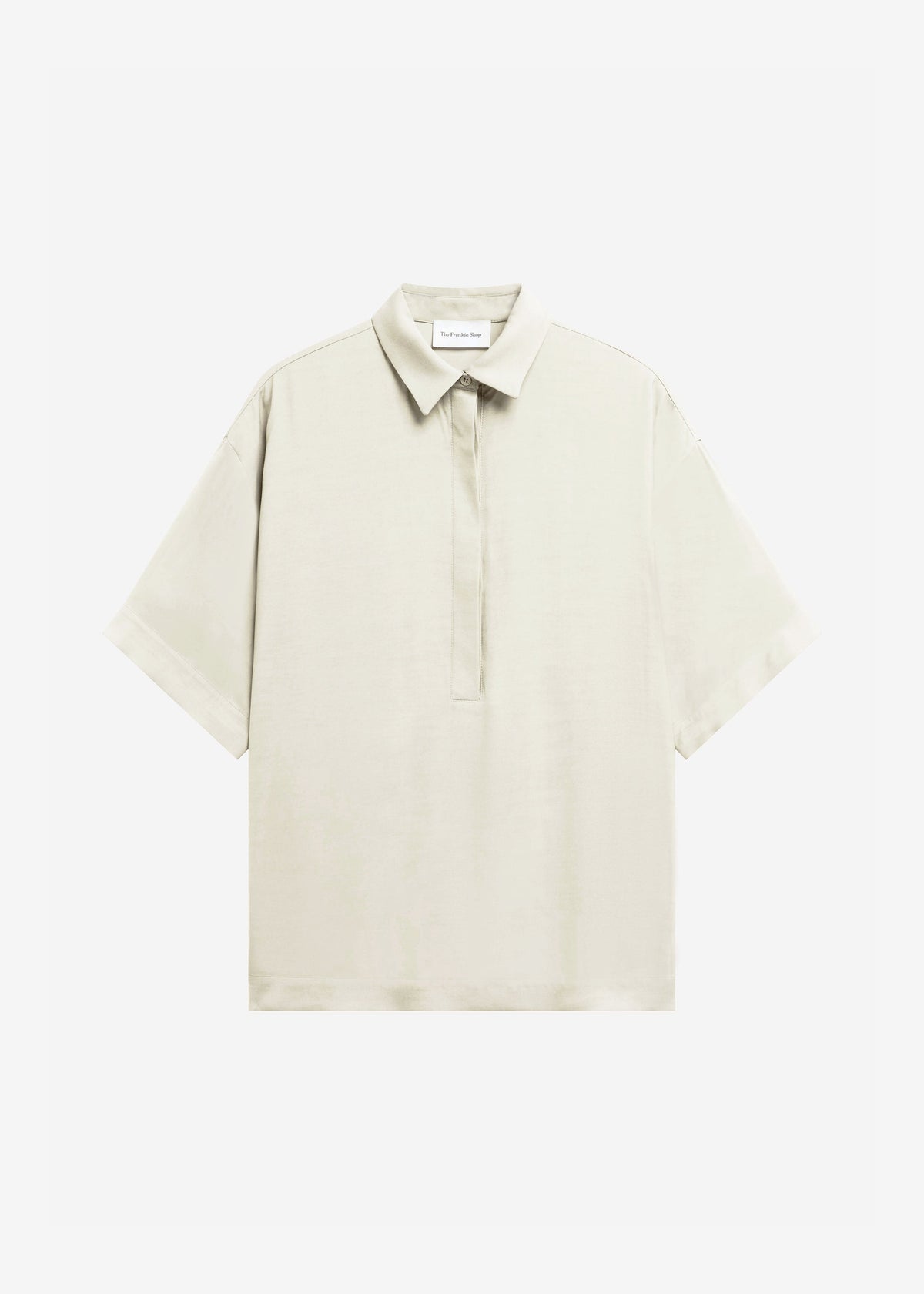 Eda Fluid Polo Shirt - Ivory - 6