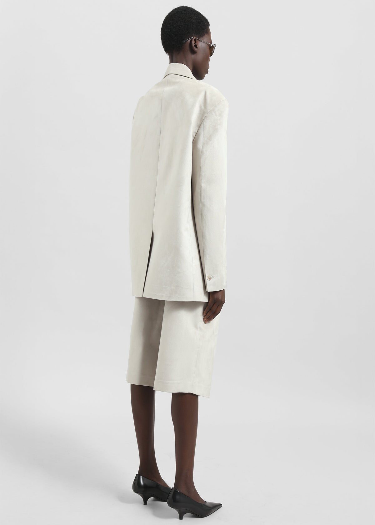 Edale Faux Suede Blazer - Light Beige - 6
