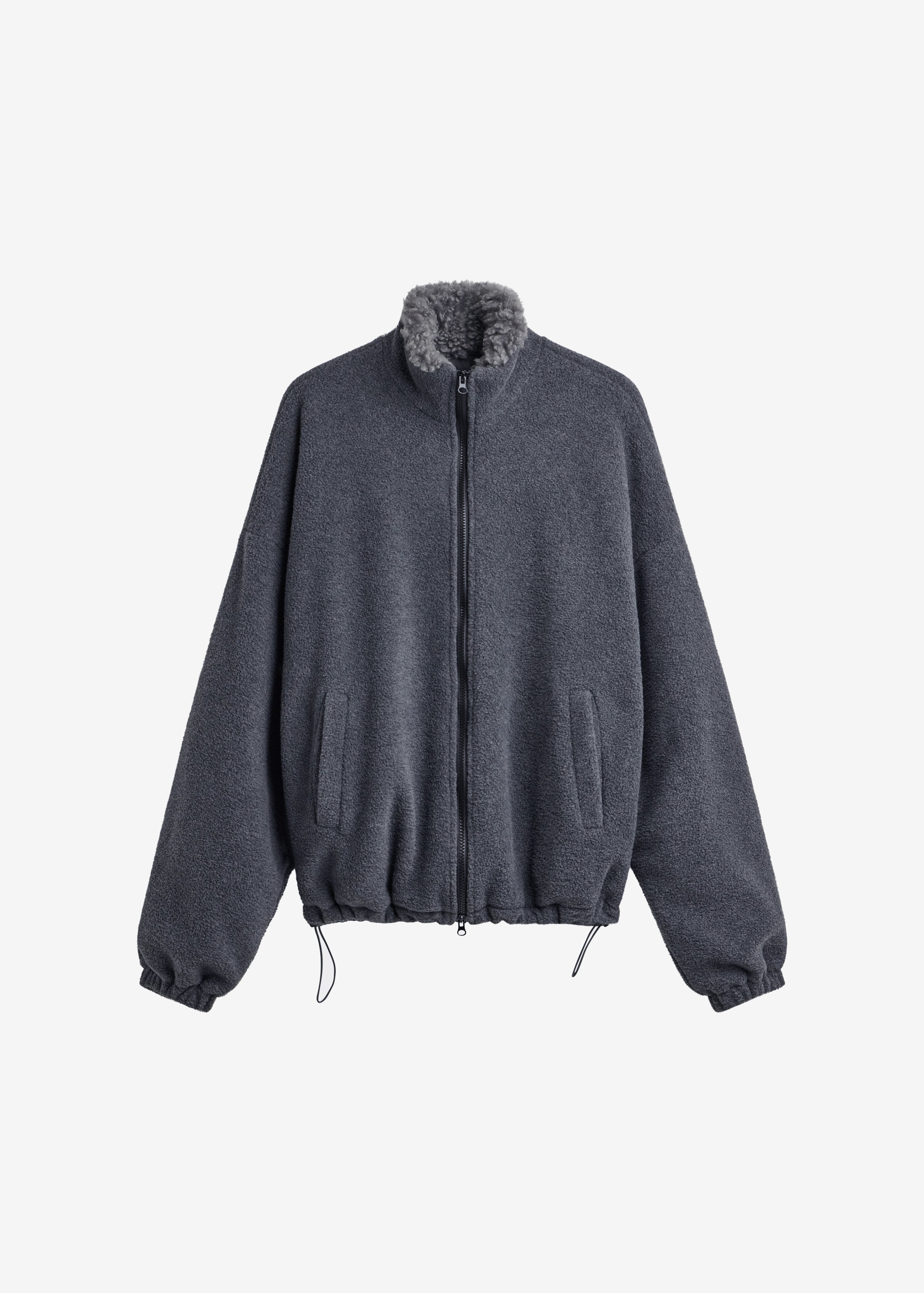 Edane Fleece Jacket - Dark Grey – The Frankie Shop Europe