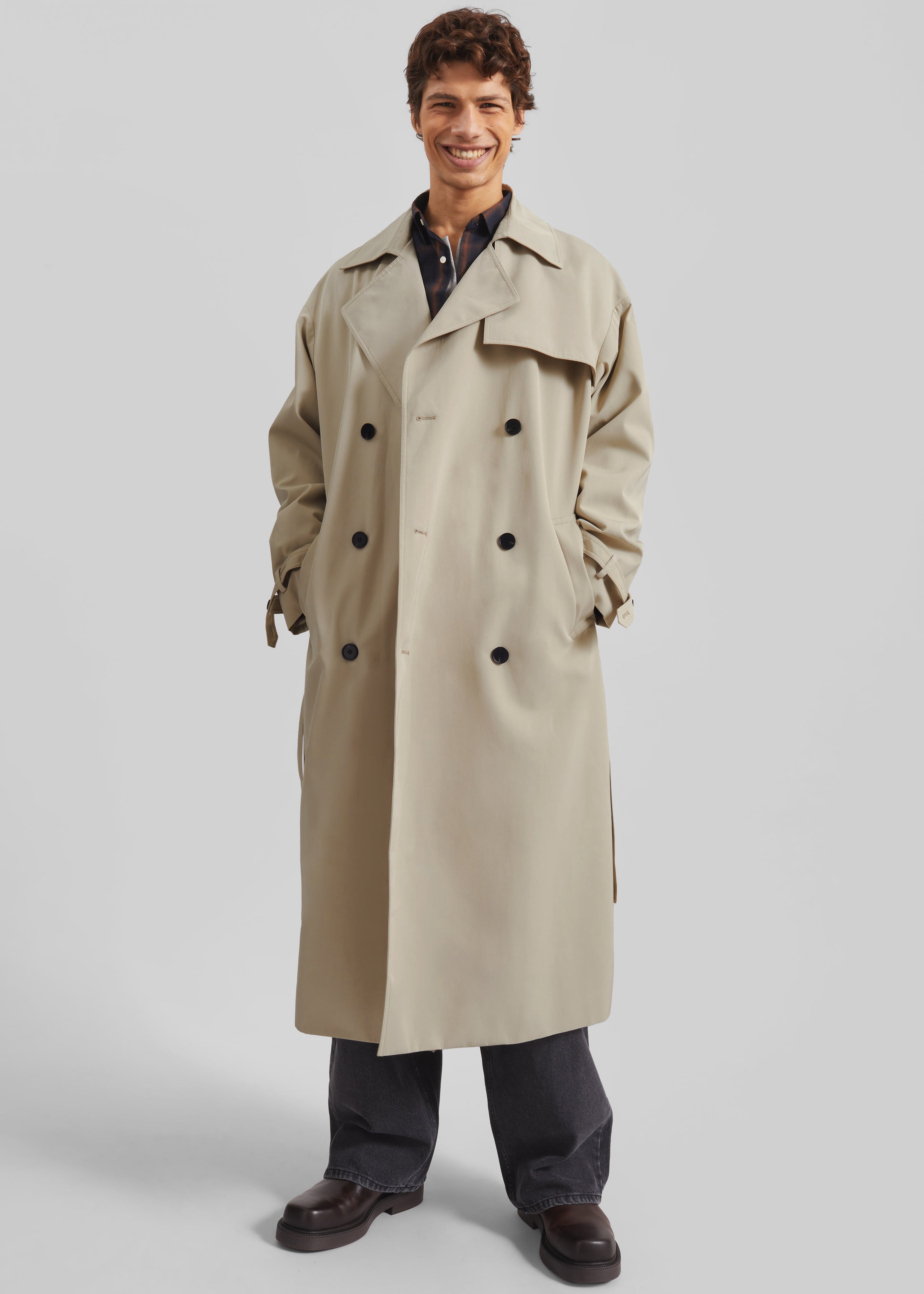 Edris Trench Coat - Beige - 4