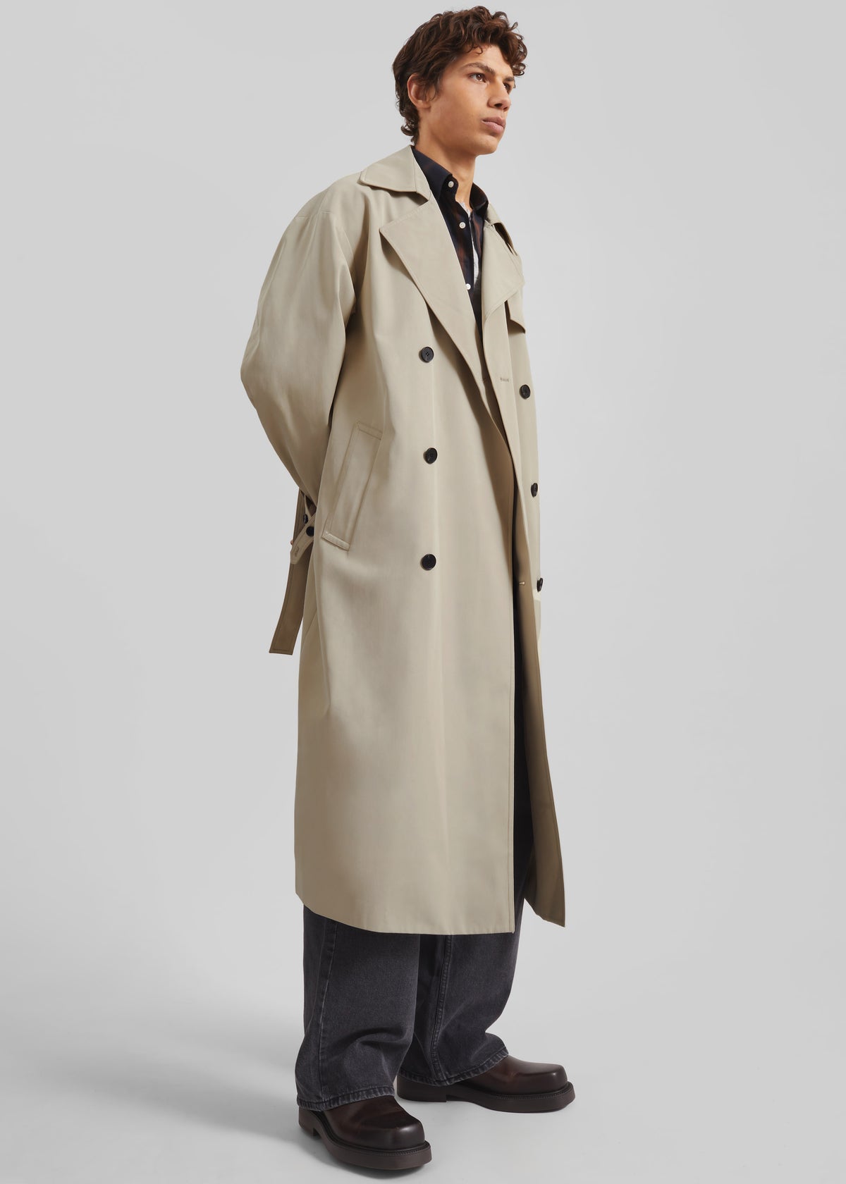 Edris Trench Coat - Beige - 3
