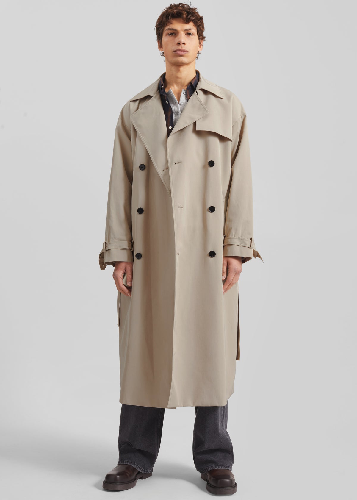 Edris Trench Coat - Beige - 1