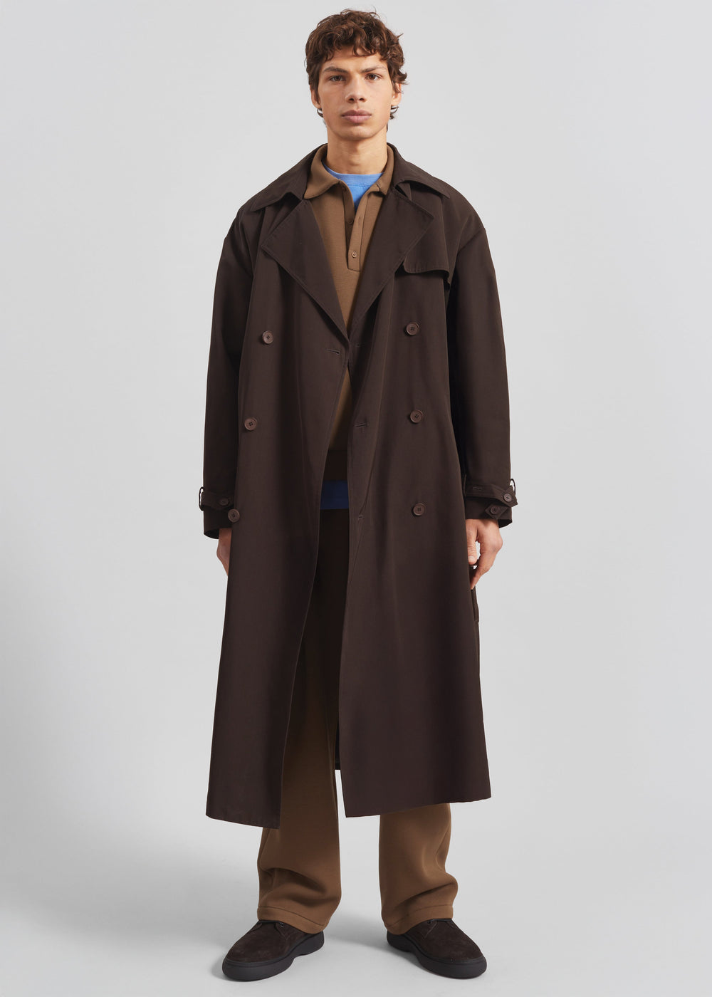 Edris Trench Coat - Brown