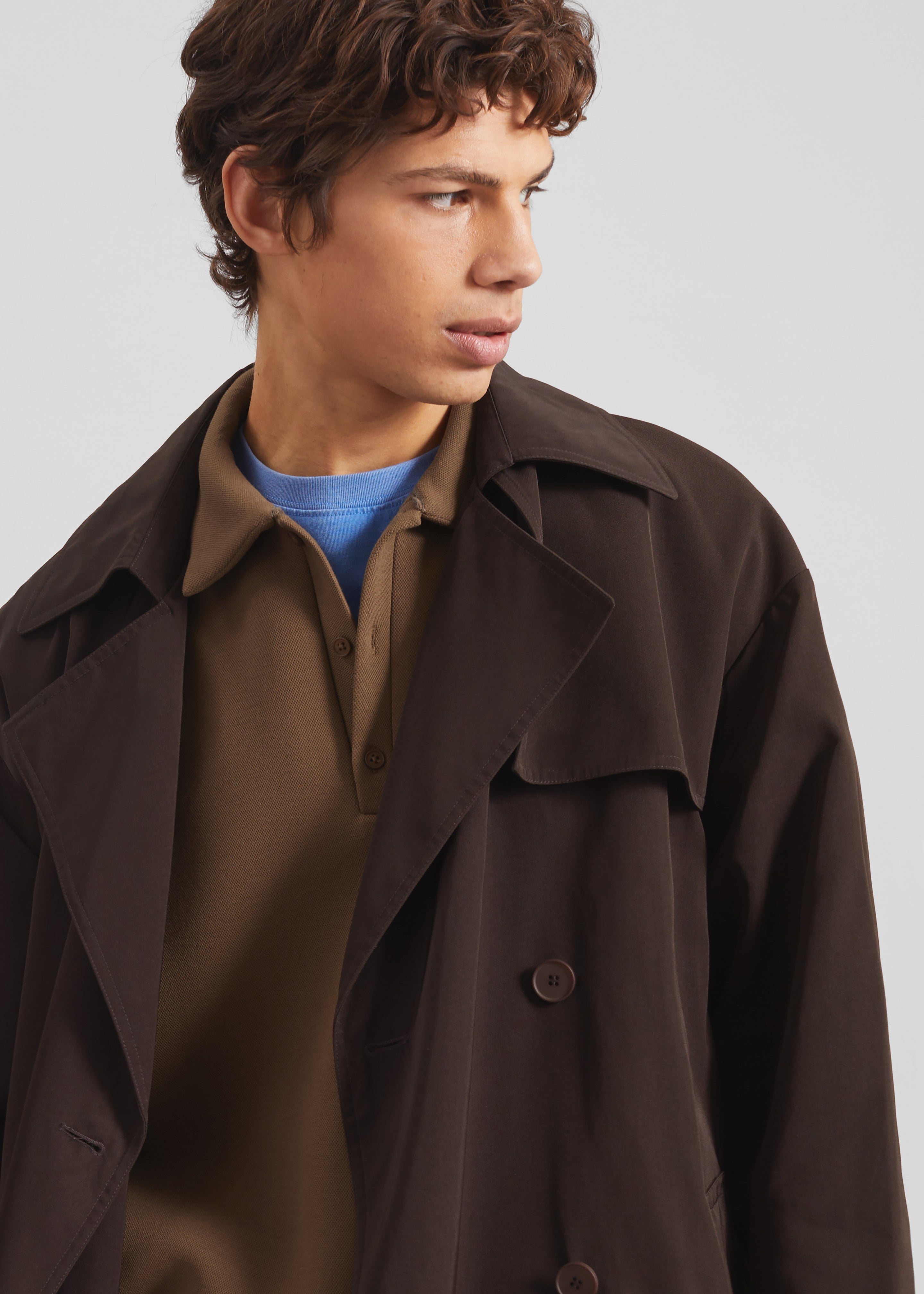 Edris Trench Coat - Brown - 5