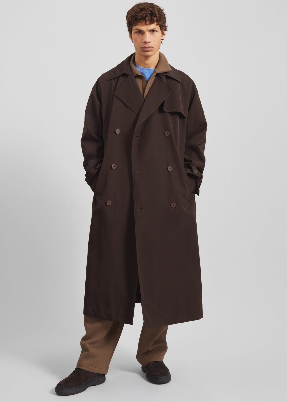 Edris Trench Coat - Brown - 4