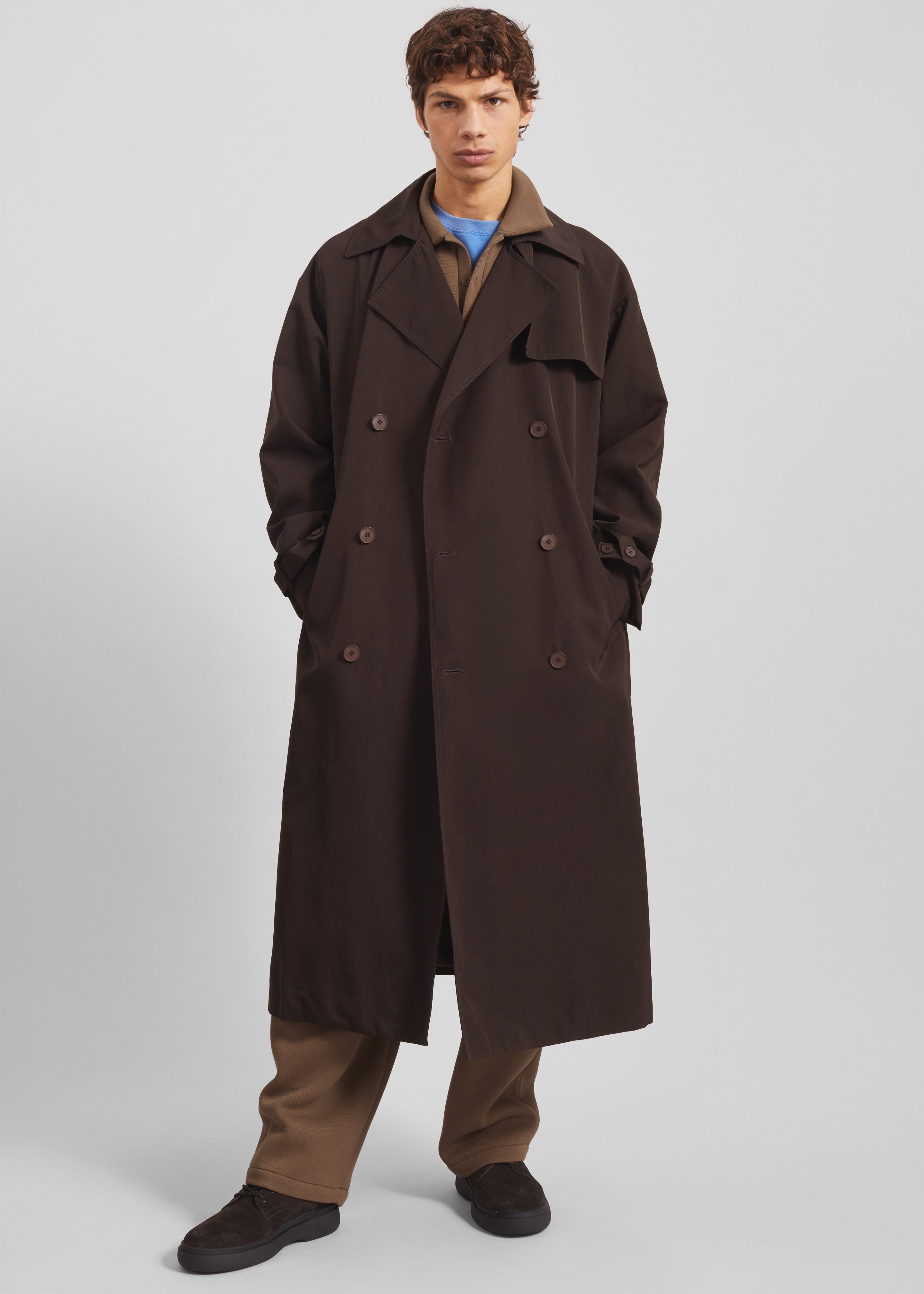 Edris Trench Coat - Brown - 4