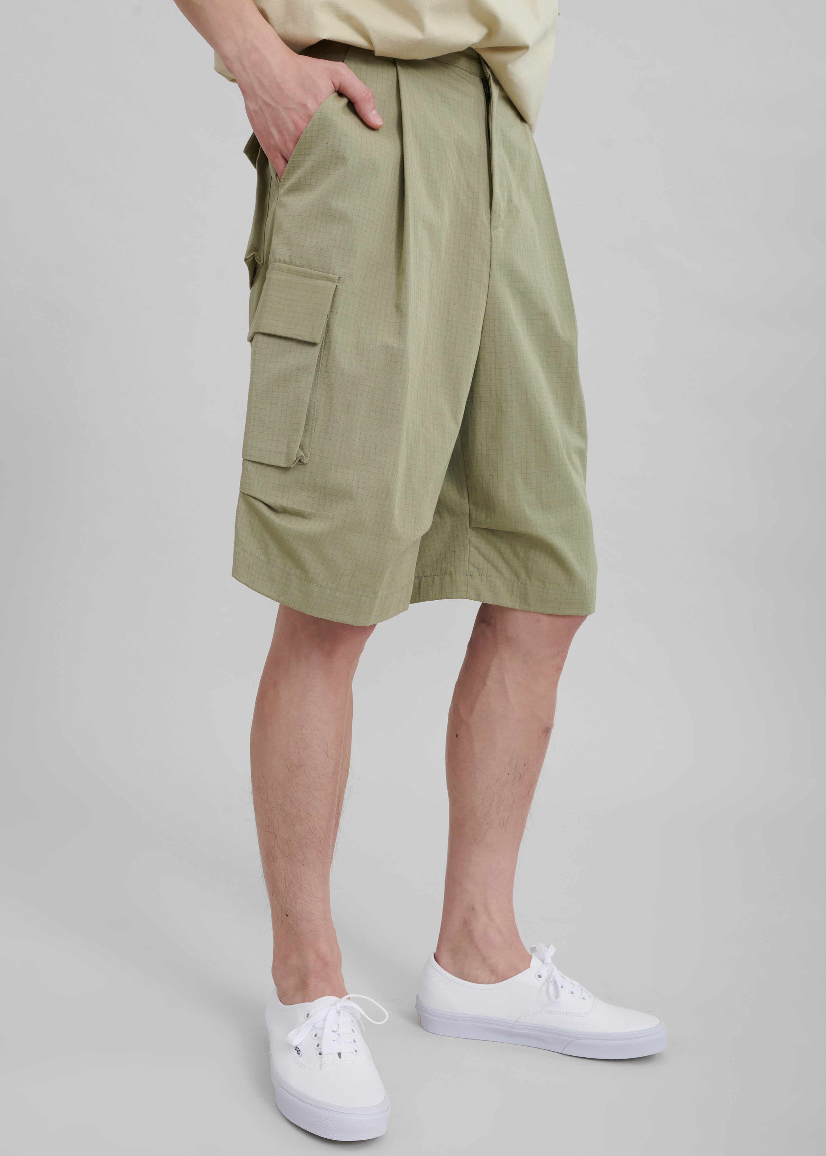 Edward Cargo Shorts - Olive - 5