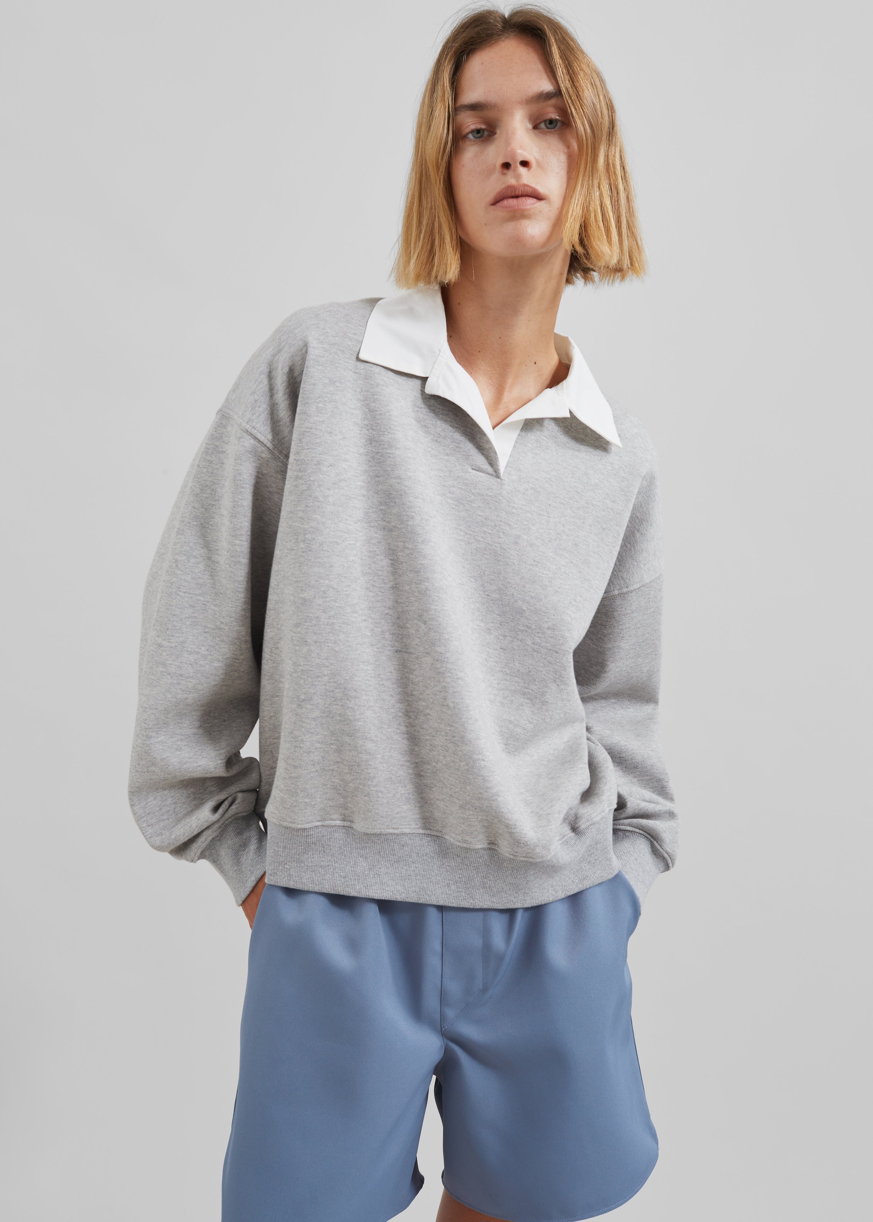 Edwin Boxy Sweatshirt - Grey - 6