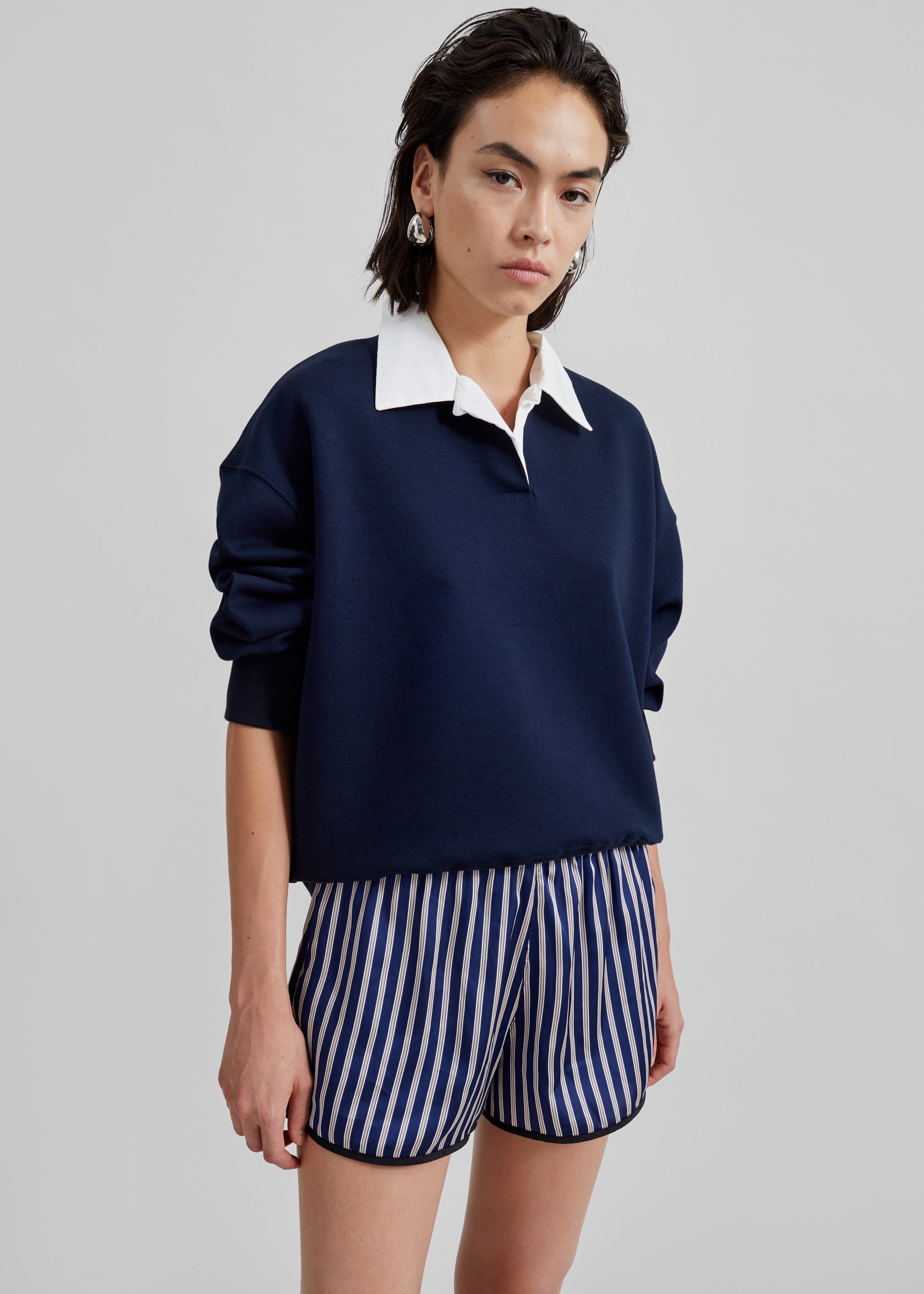 Edwin Boxy Sweatshirt - Navy - 5