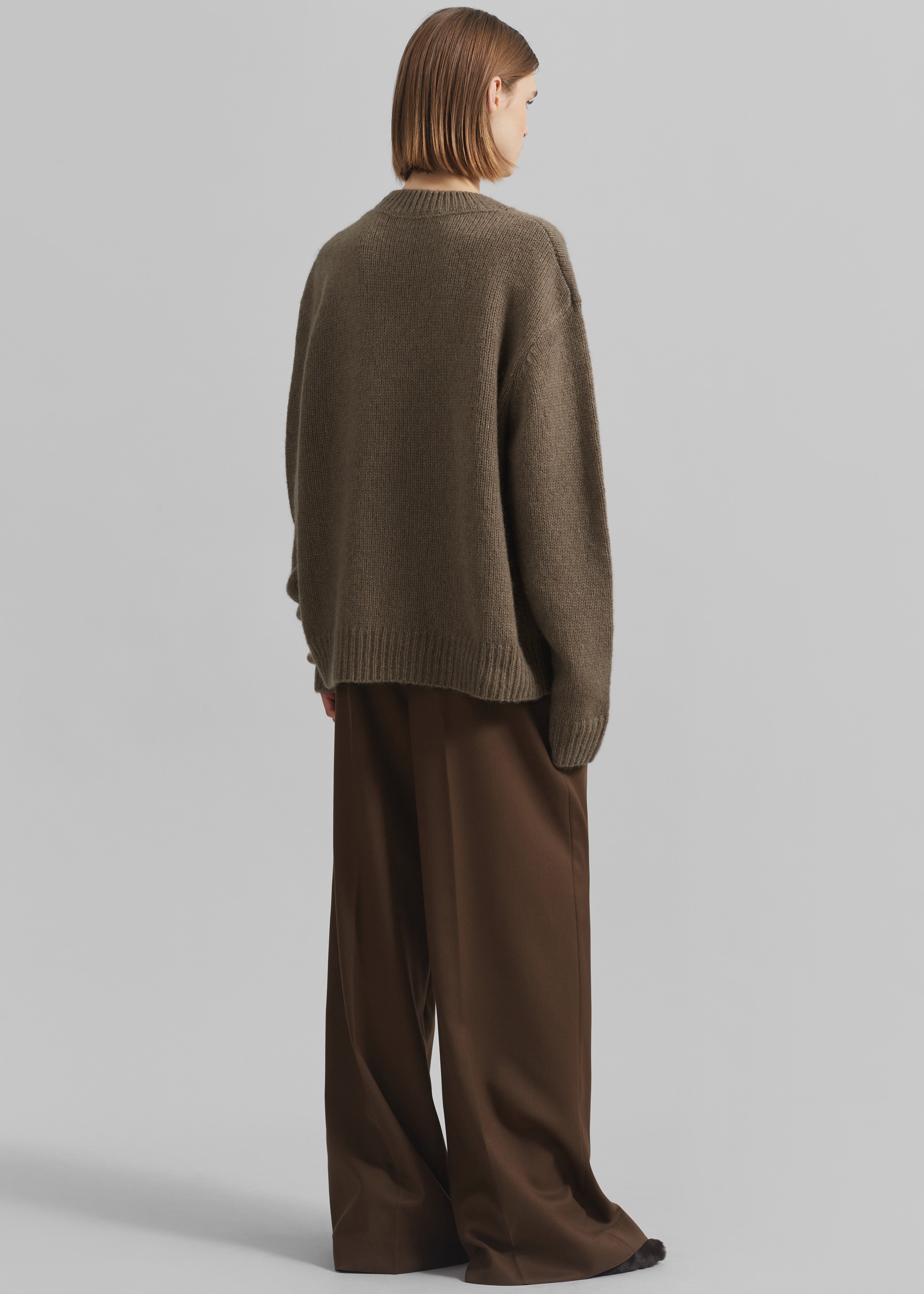 Eidra Crewneck Sweater - Taupe - 5