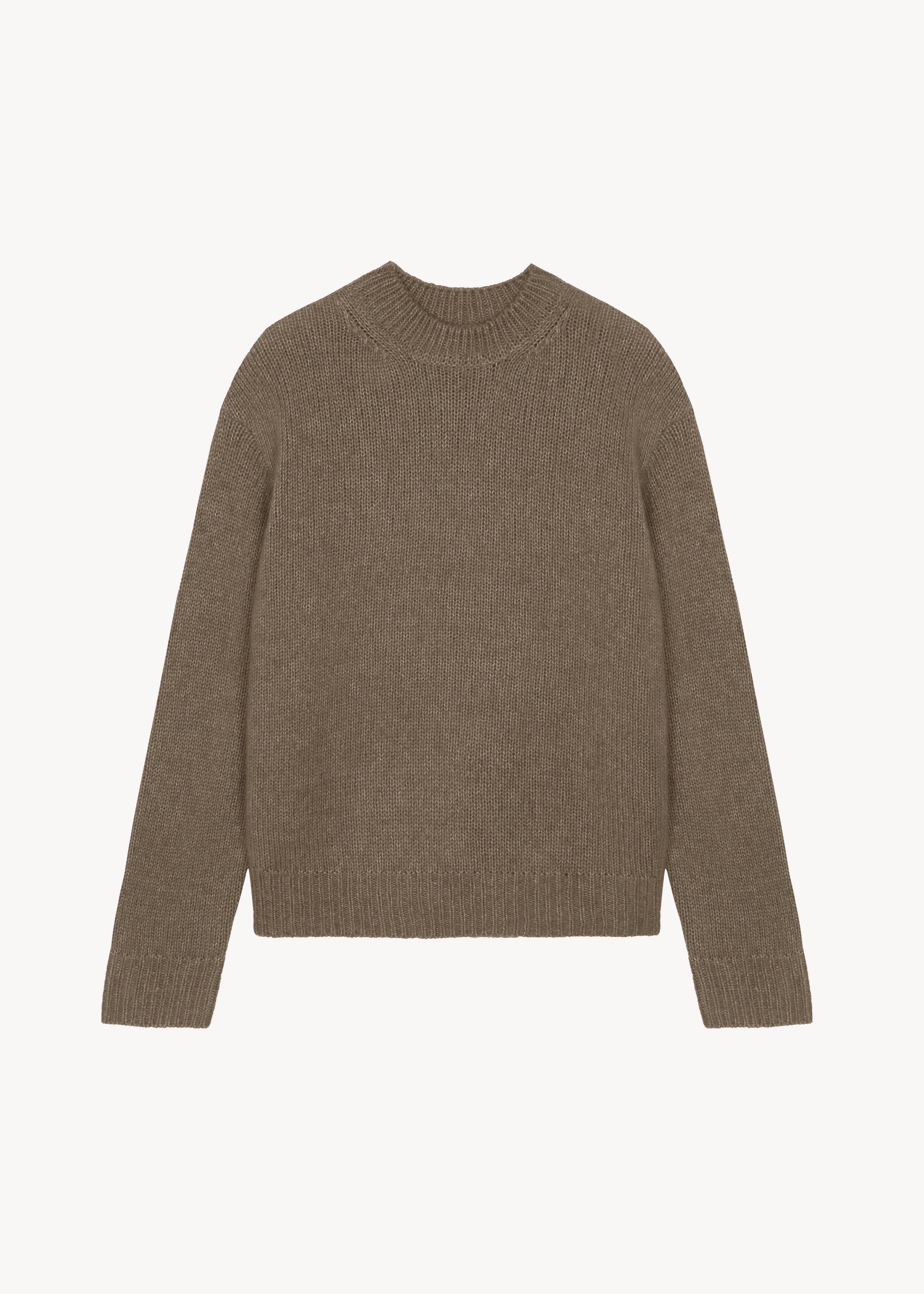 Eidra Crewneck Sweater - Taupe - 6