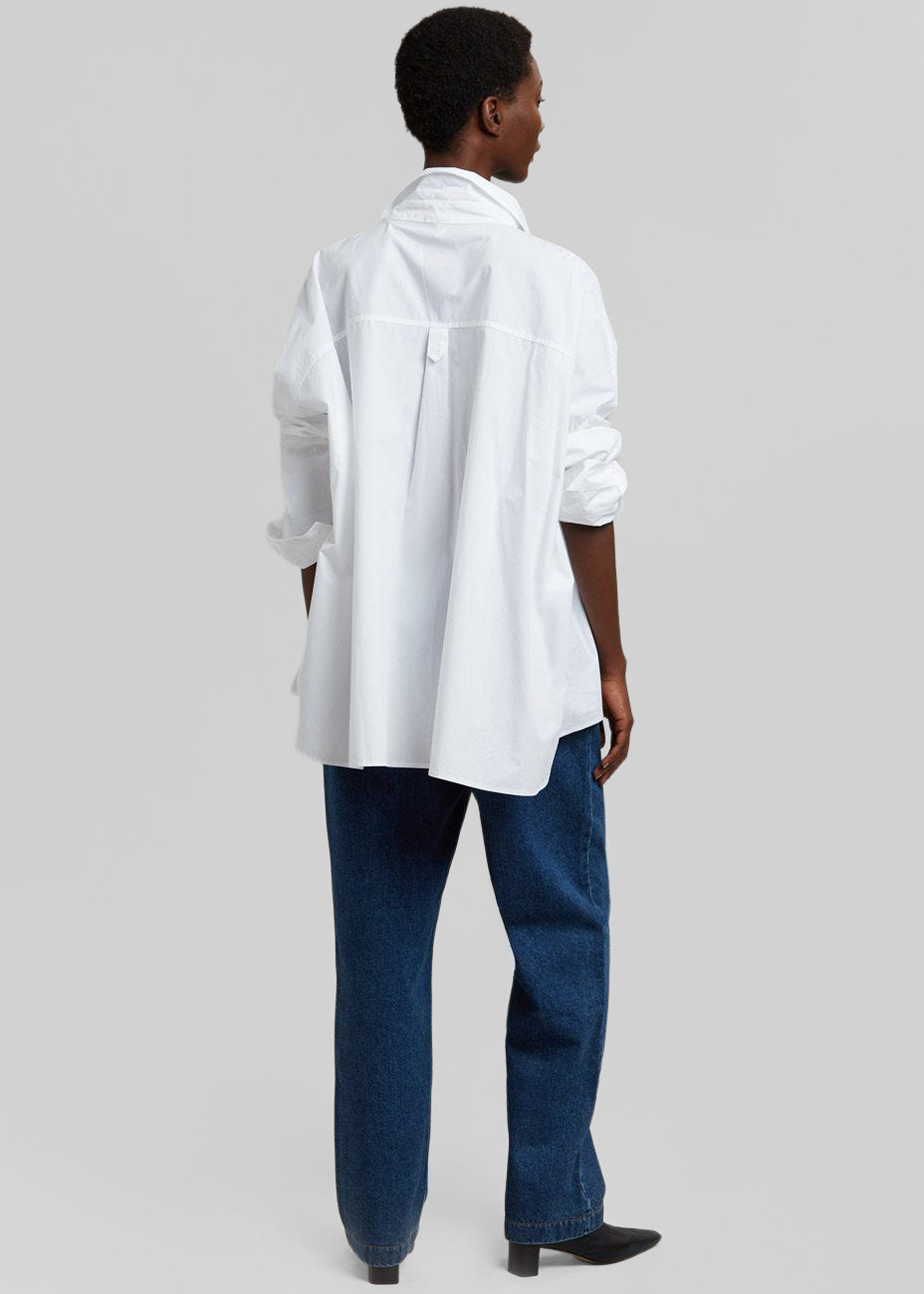 Elara Oversized Shirt - Optic White - 7