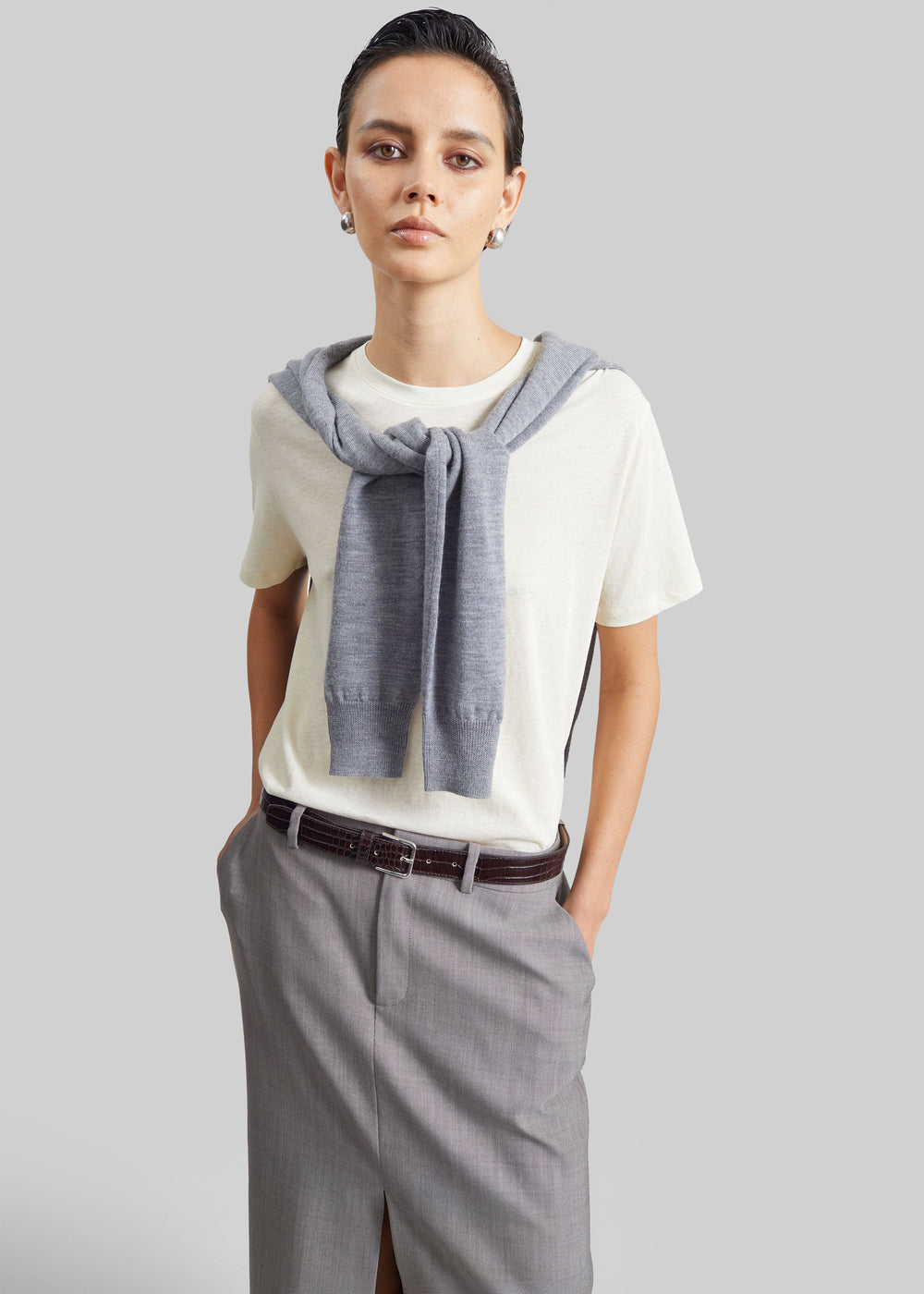 T-shirt Elba in cotone - Crema