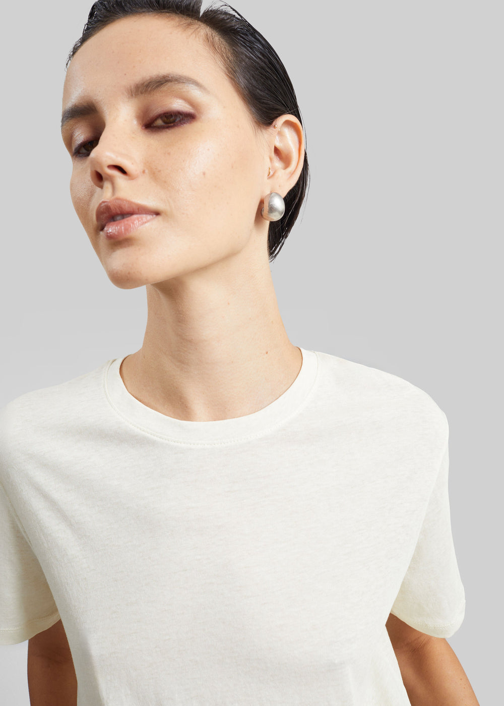 T-shirt Elba in cotone - Crema - 1