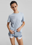 Elba Cotton T-Shirt - Light Blue