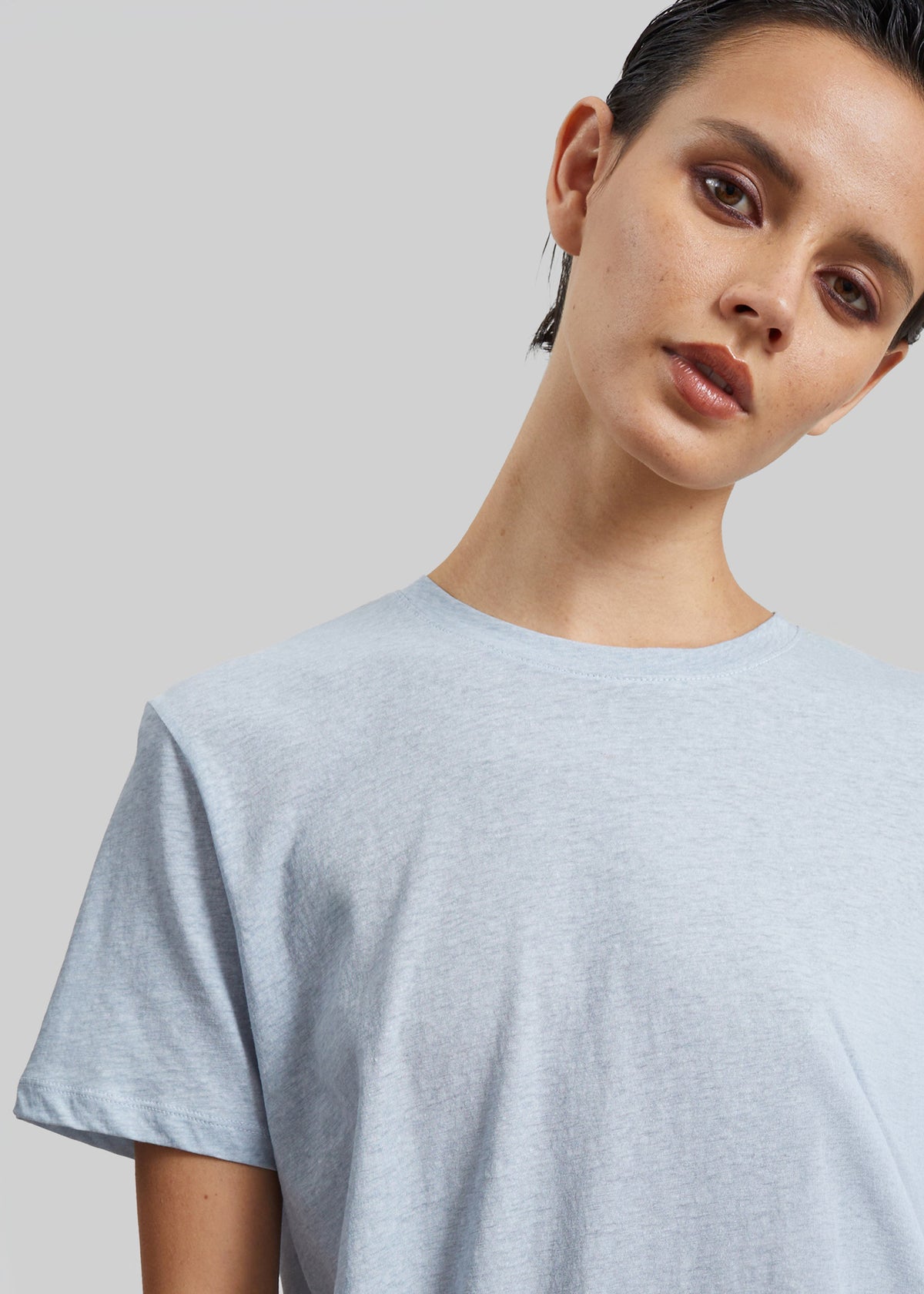 Elba Cotton T-Shirt - Light Blue - 2