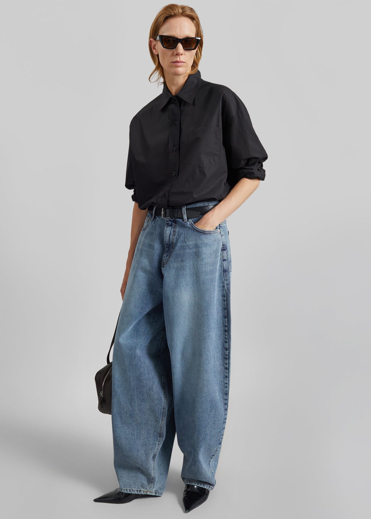 Elga Barrel Leg Jeans - Medium Wash - 7