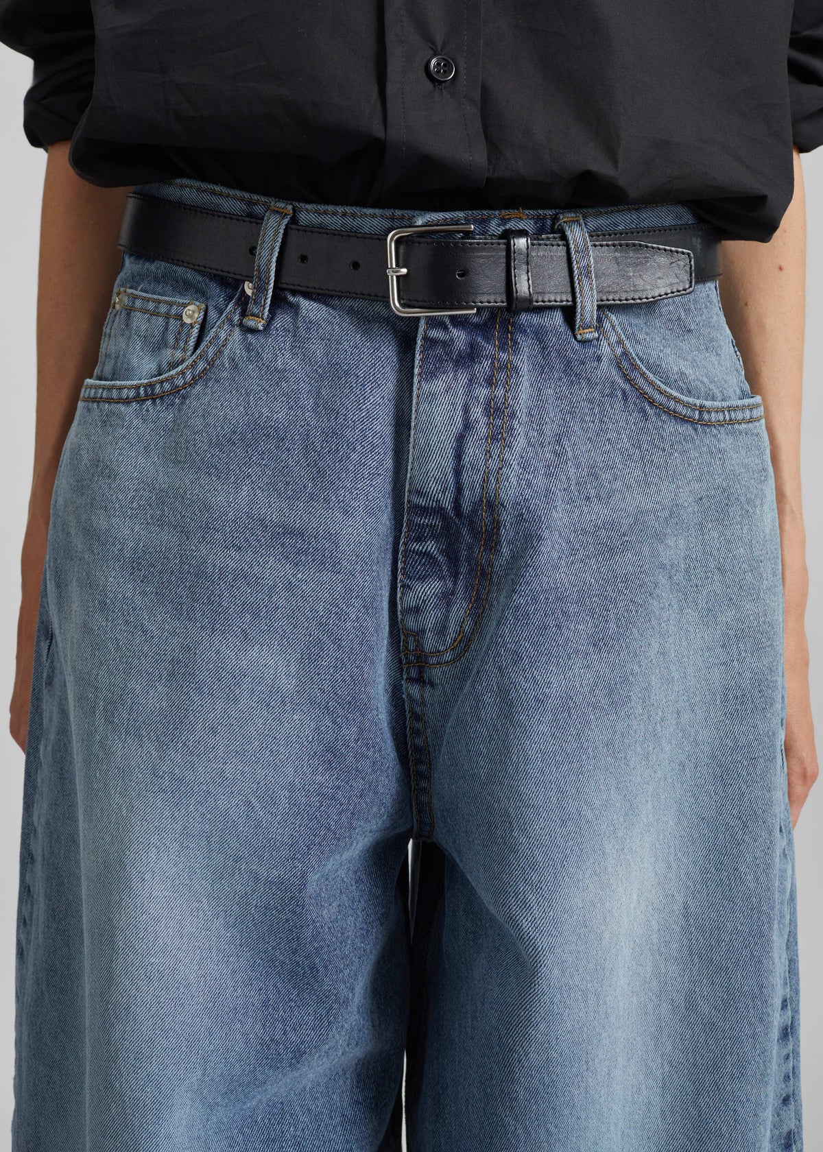 Elga Barrel Leg Jeans - Medium Wash - 3
