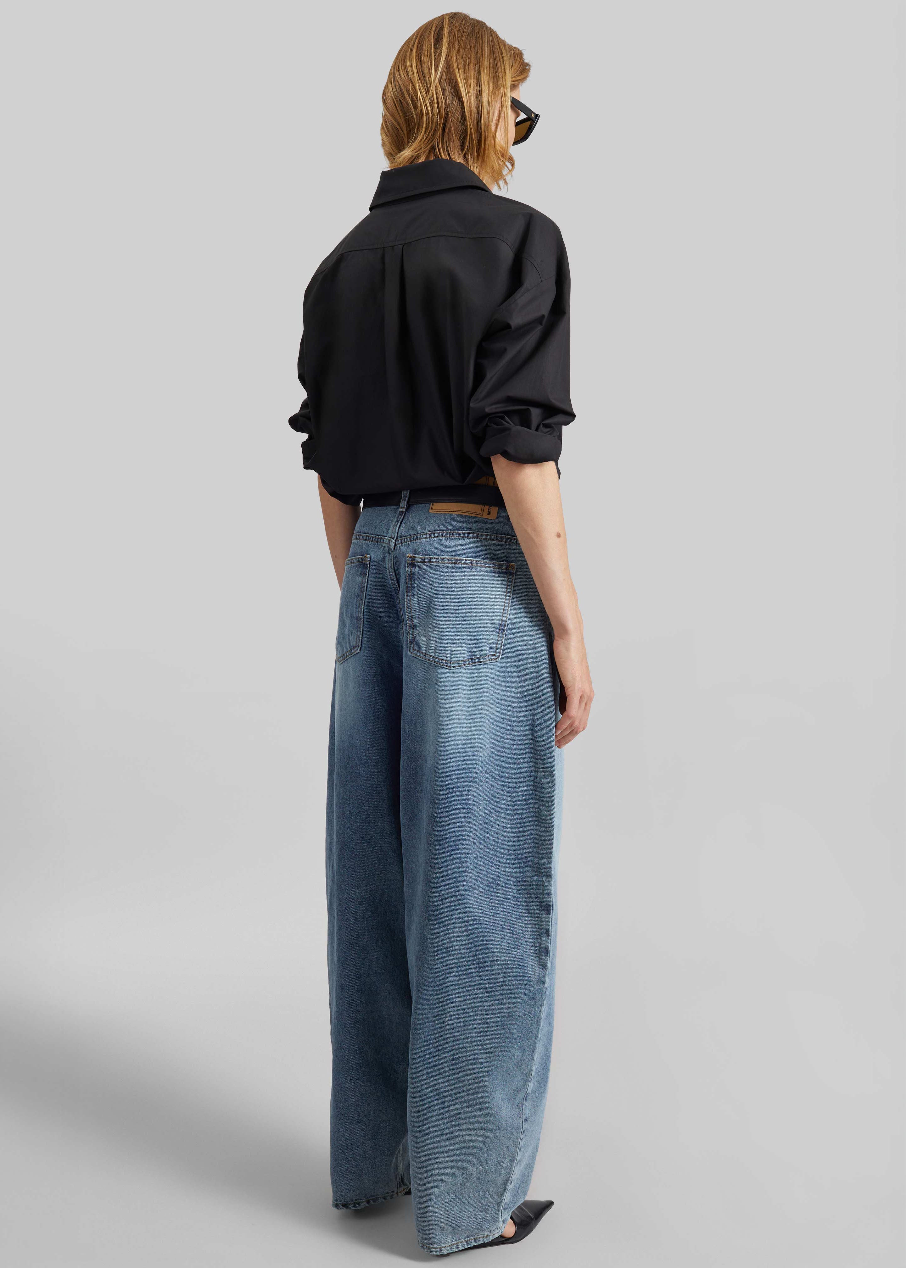 Elga Barrel Leg Jeans - Medium Wash - 8
