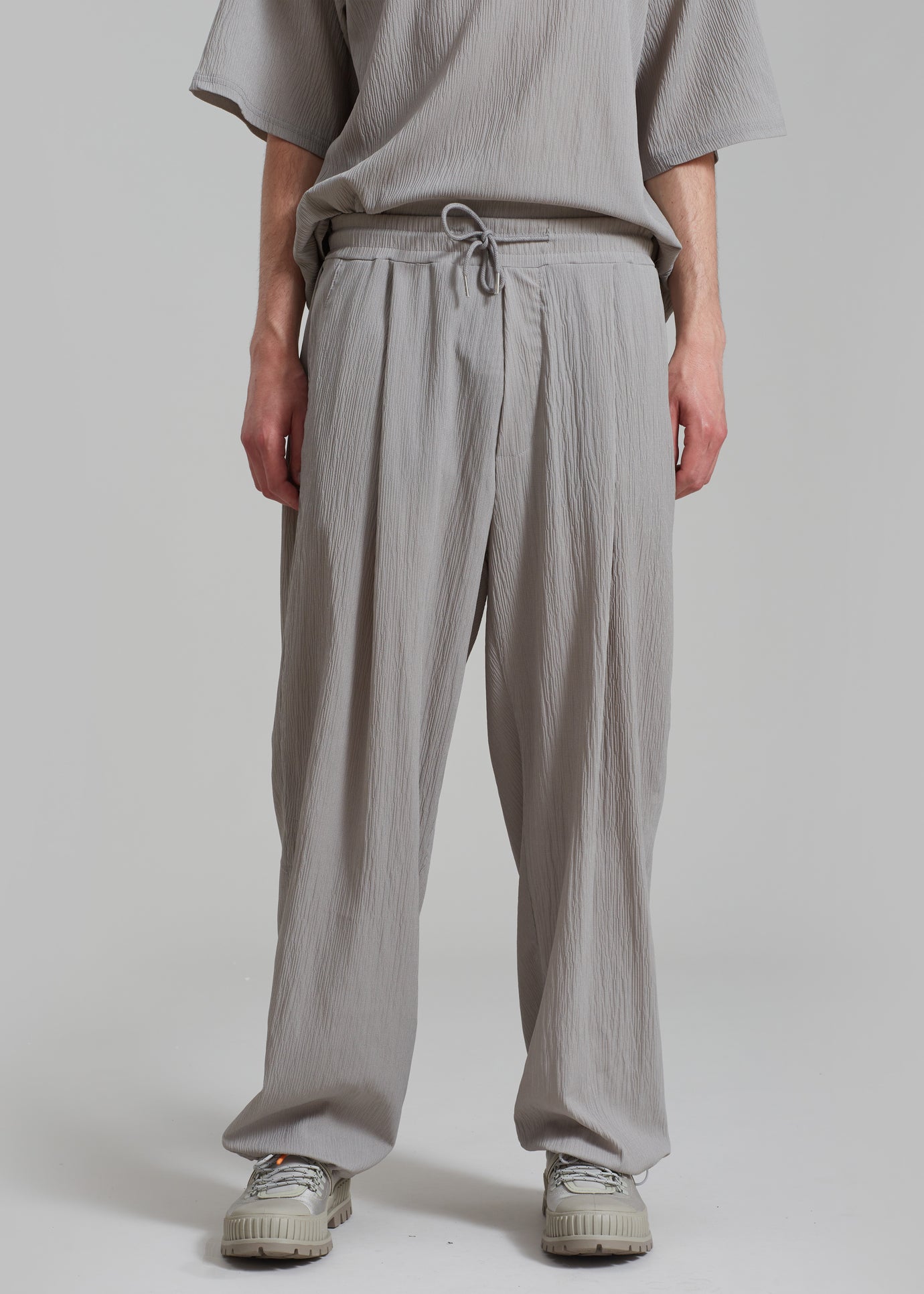 Eliott Crinkle Pants - Grey - 1