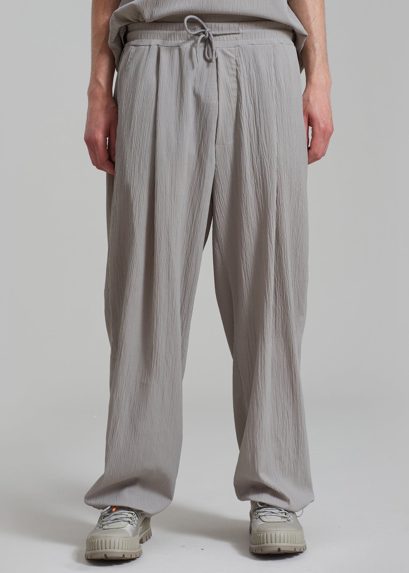 Eliott Crinkle Pants - Grey - 1