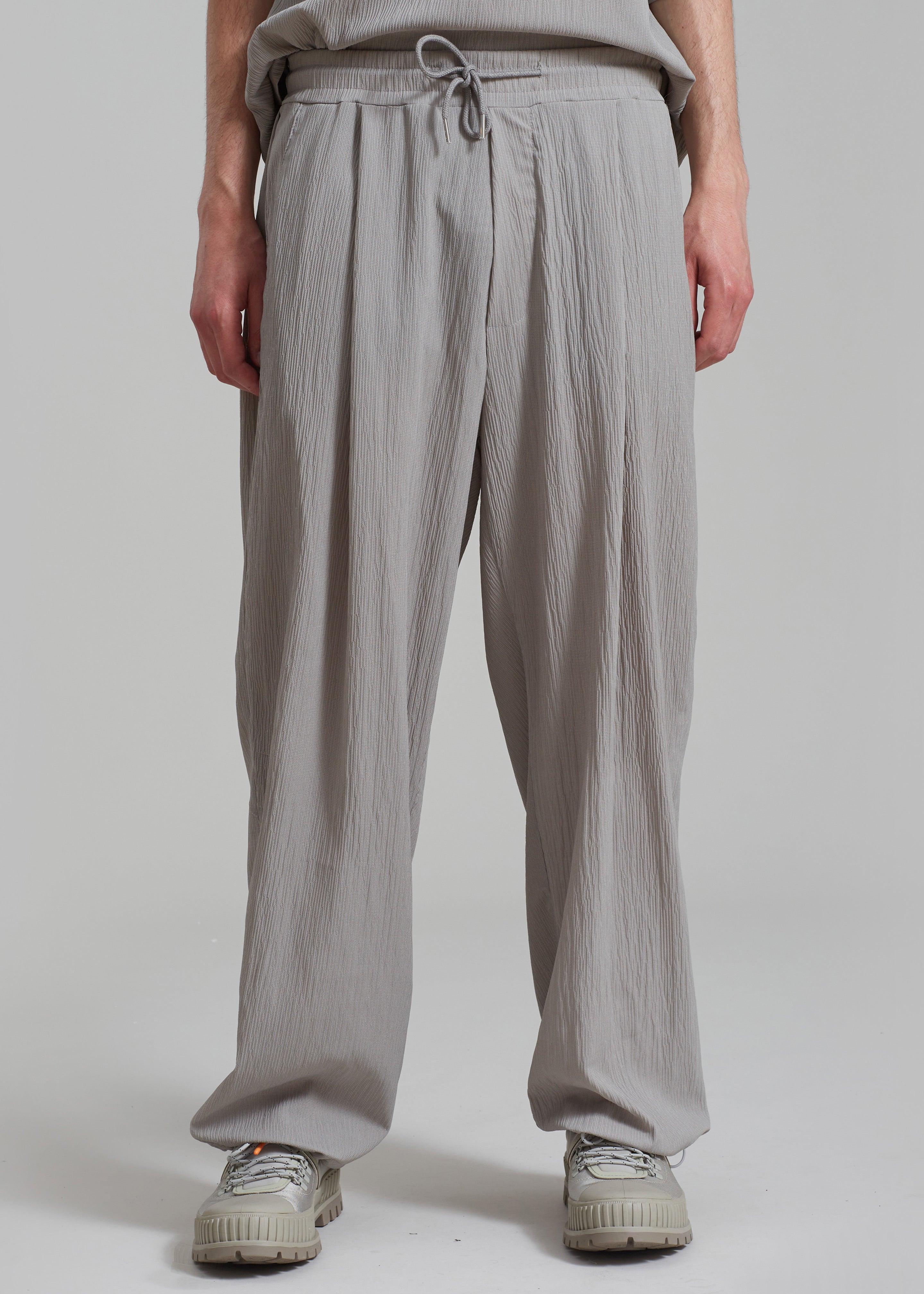 Eliott Crinkle Pants - Grey - 2