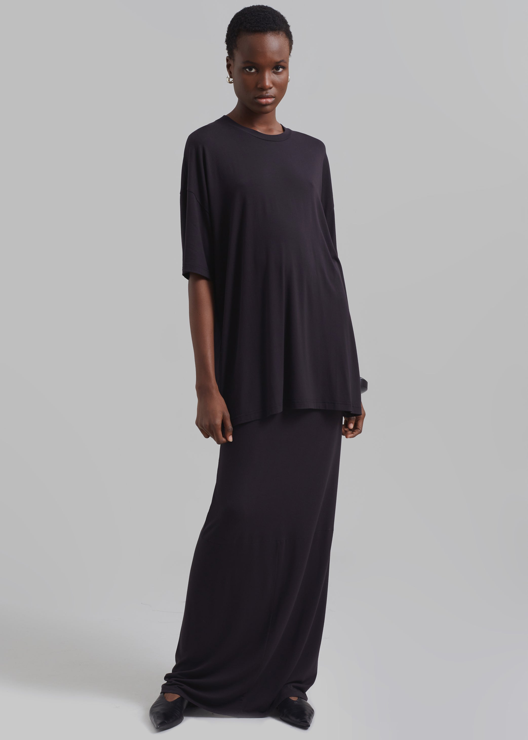 Shop the look image for Ella Maxi Skirt - Dark Plum