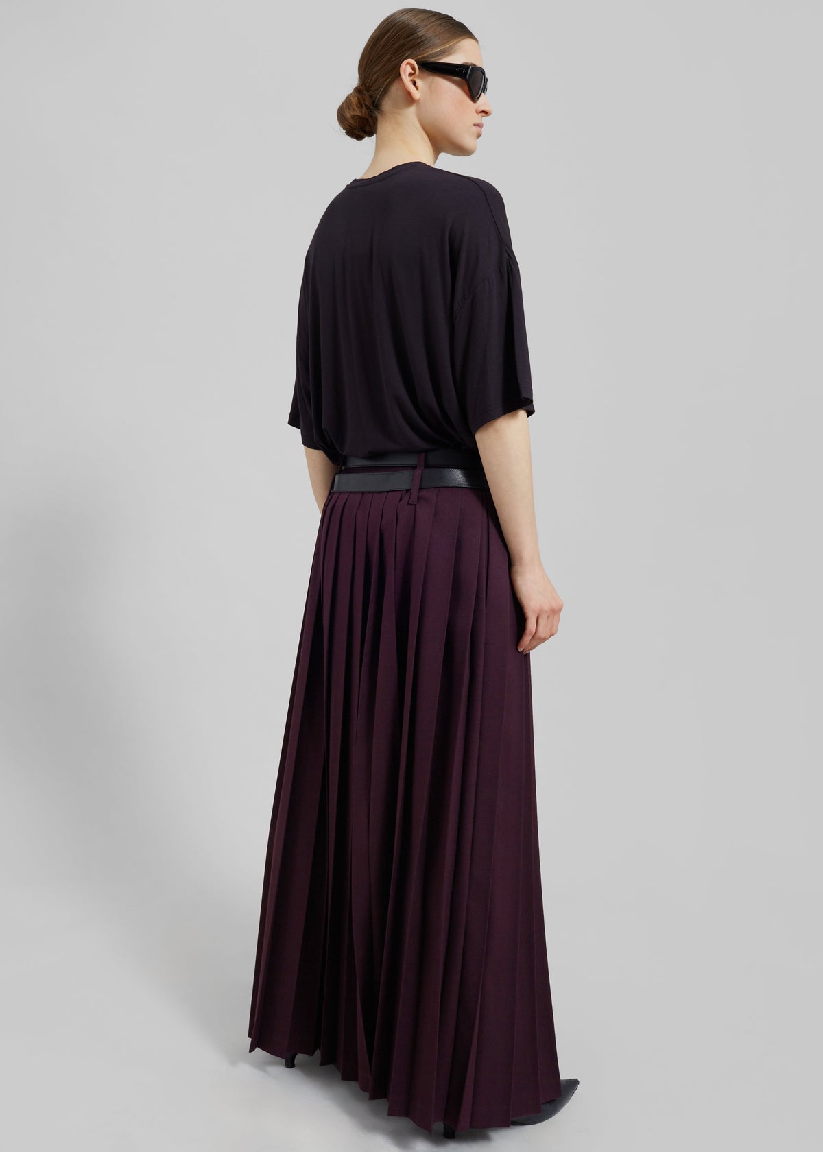 Ella Boxy Tee - Dark Plum - 10