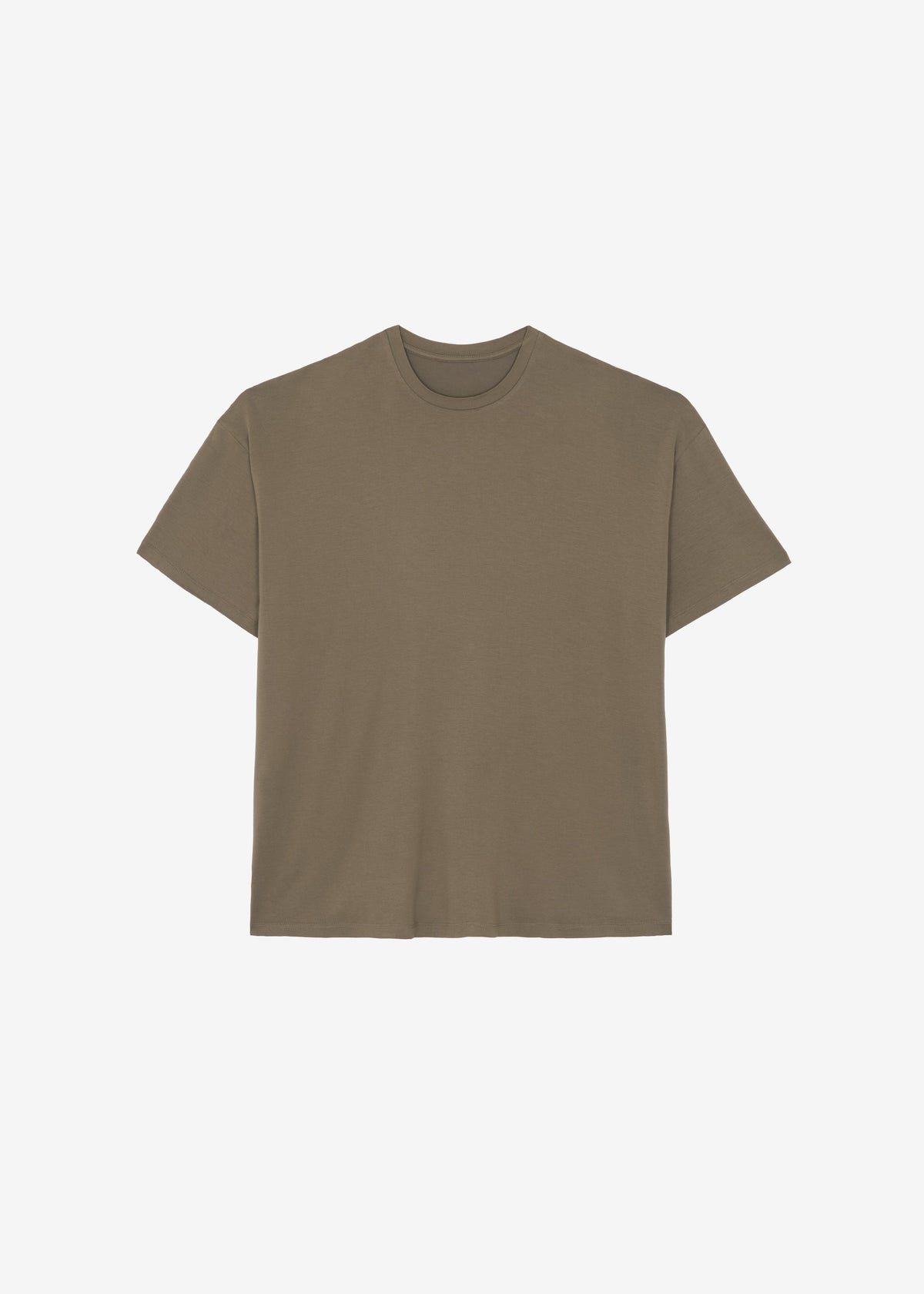Ella Boxy Tee - Khaki Brown - 11