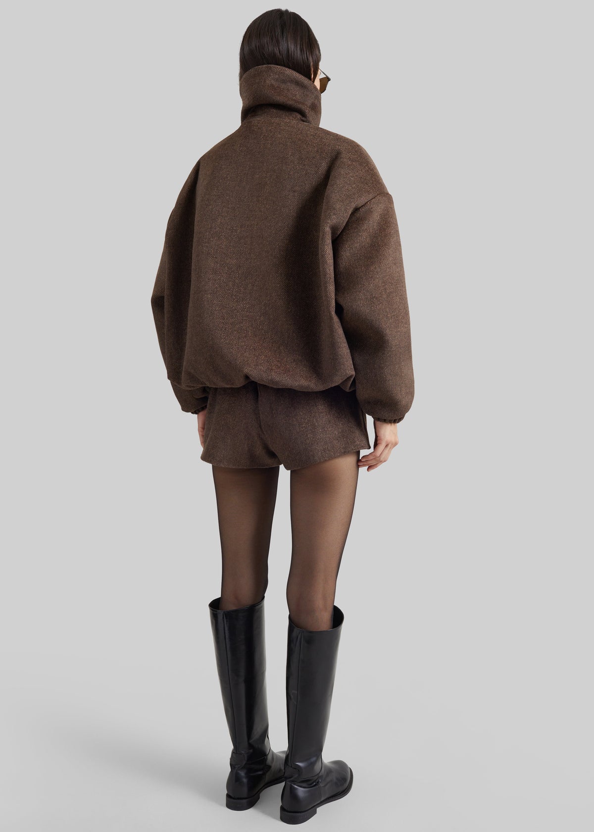 Veste aviateur Elle - Marron chiné